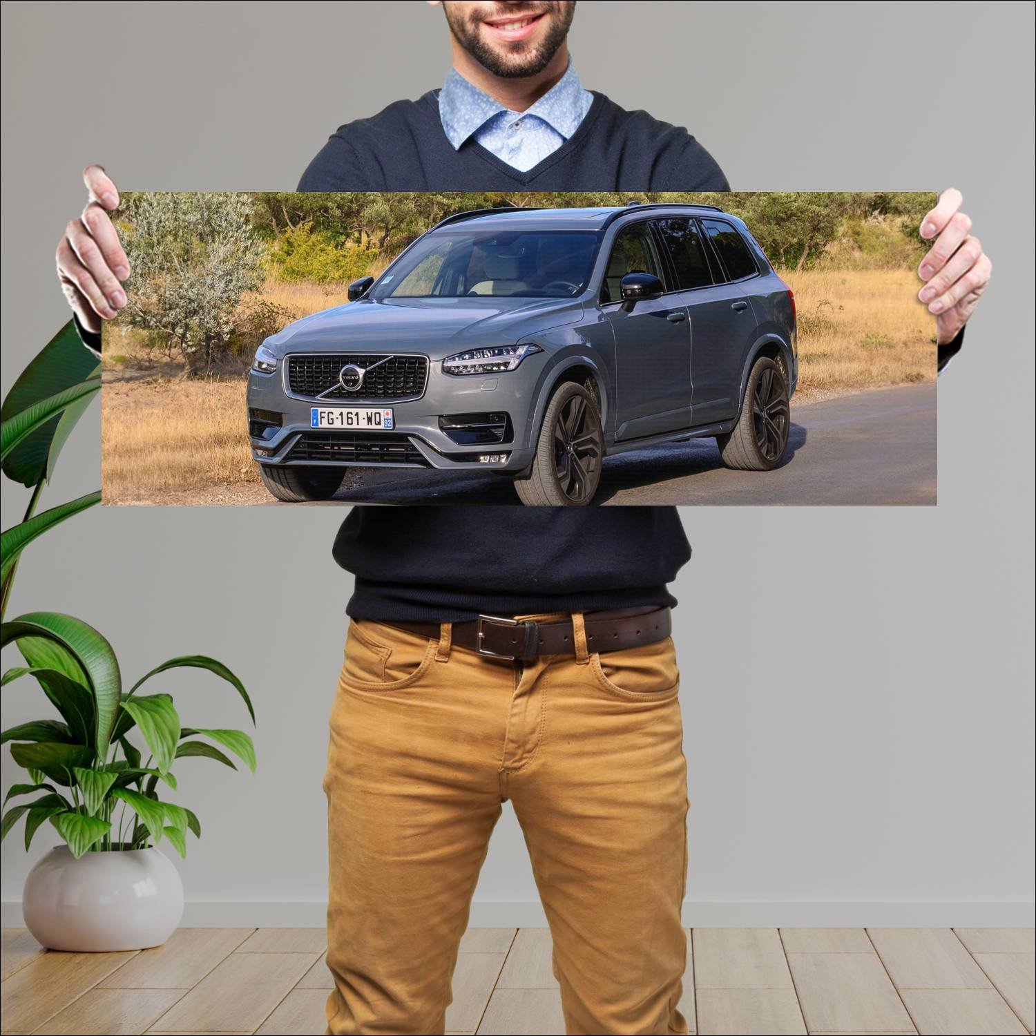 Cuadro grande 30x80cm 2019 volvo xc90 r design 959 601 Volvo