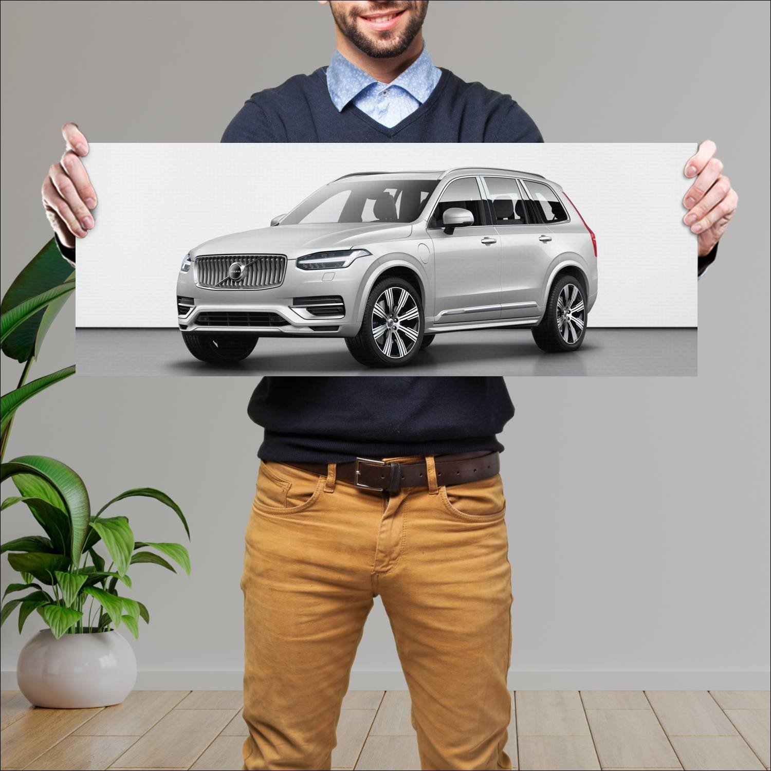 Cuadro grande 30x80cm 2019 volvo xc90 twin engine 602 Volvo