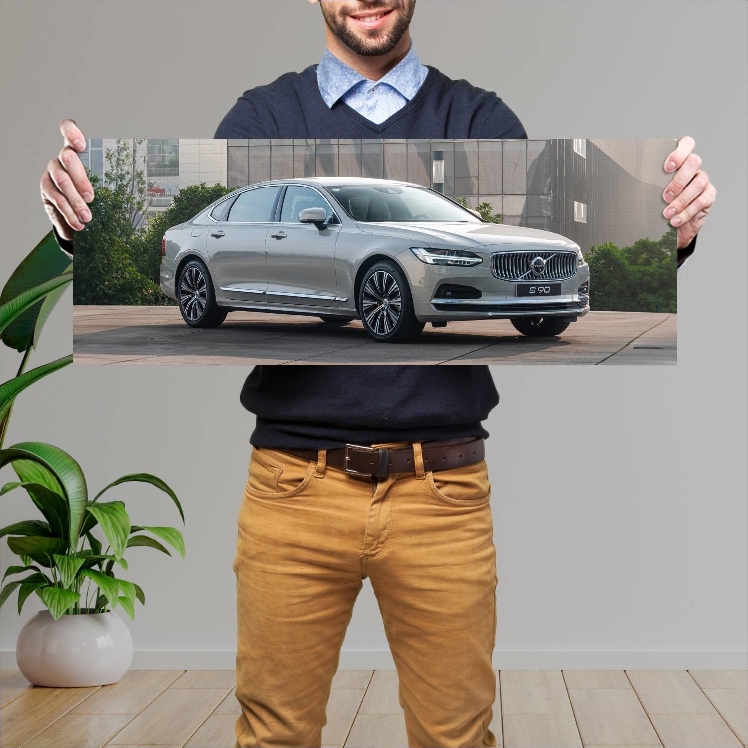 Cuadro grande 30x80cm 2020 volvo s90 cn auto 605 Volvo