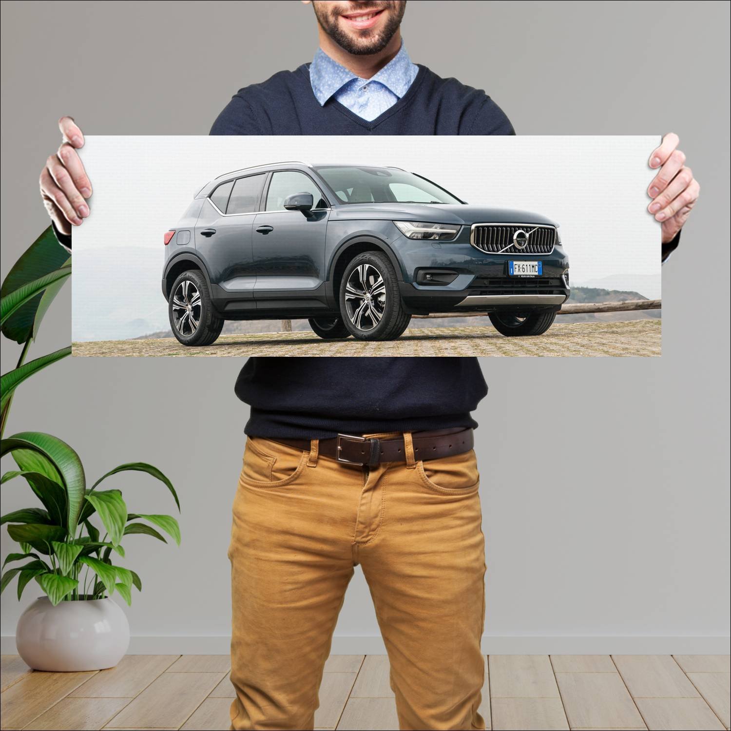 Cuadro grande 30x80cm 2020 volvo xc40 twin engine 610 Volvo