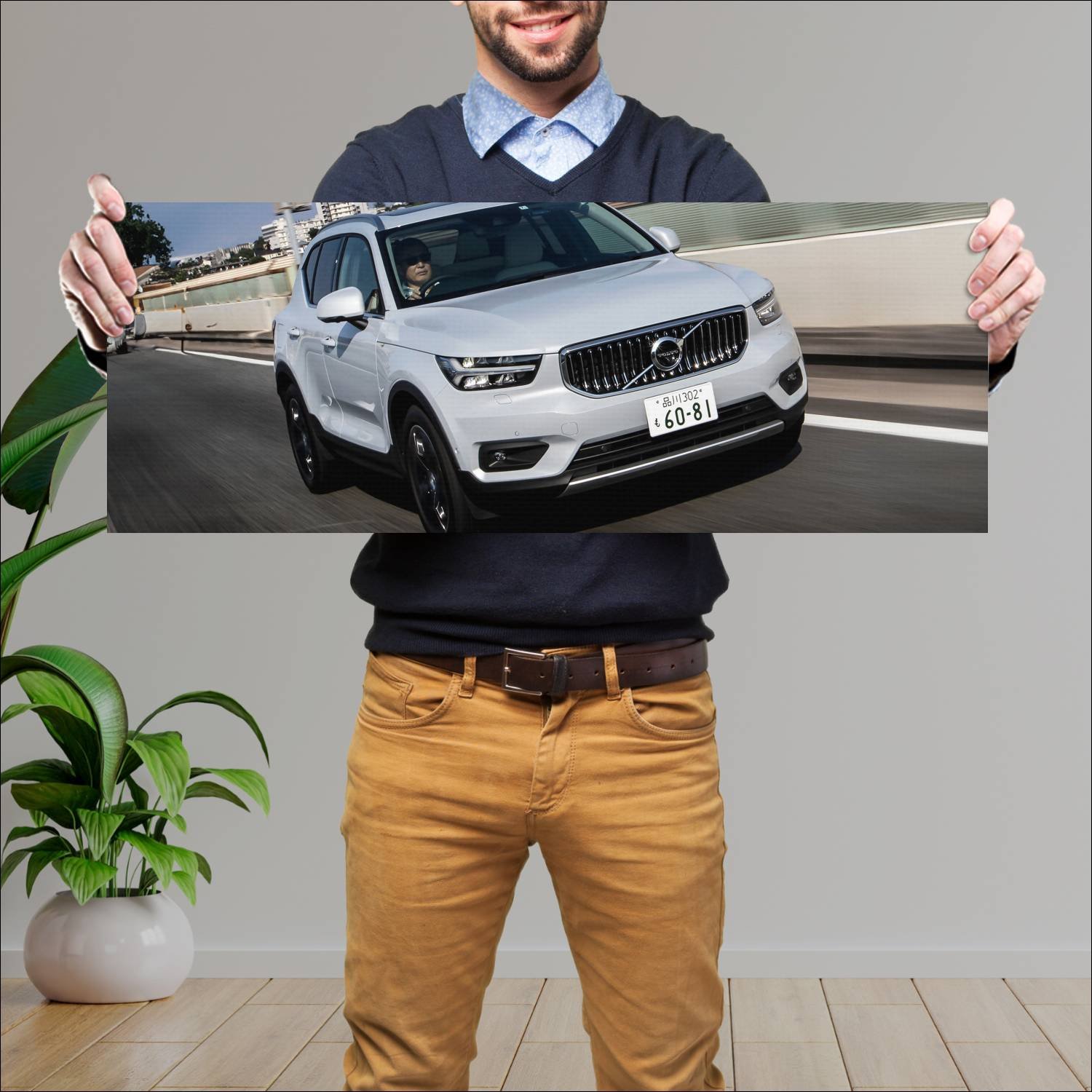 Cuadro grande 30x80cm 2020 volvo xc40 twin engine 611 Volvo