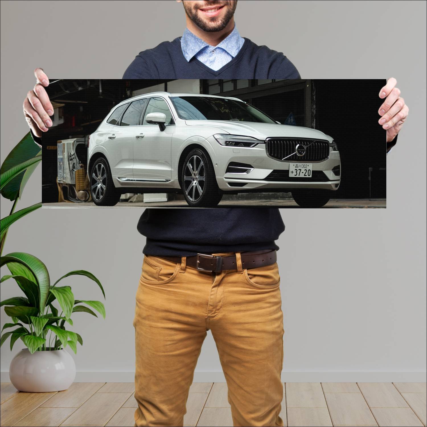 Cuadro grande 30x80cm 2021 volvo xc60 recharge jp 625 Volvo