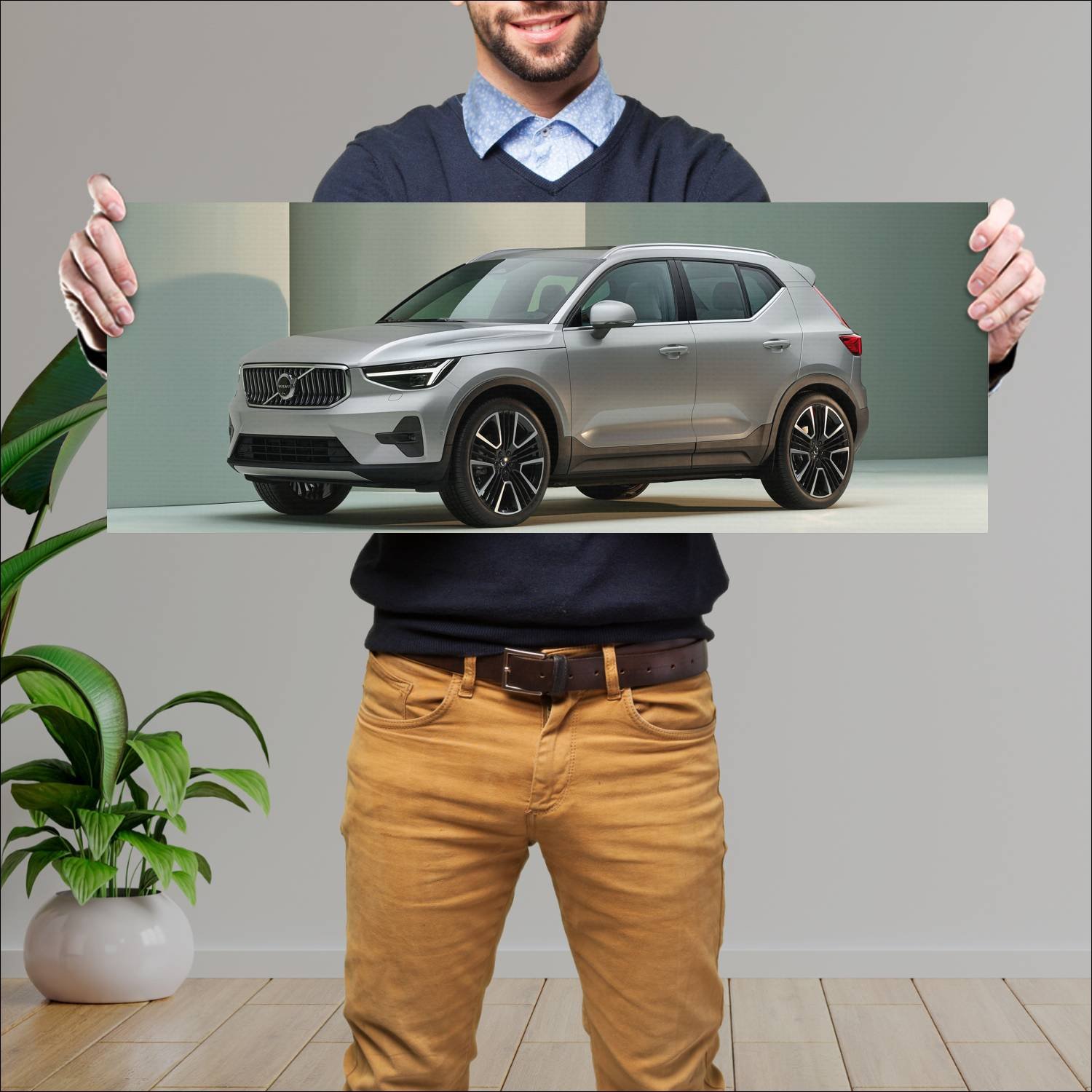 Cuadro grande 30x80cm 2022 volvo xc40 mild hybrid 634 Volvo