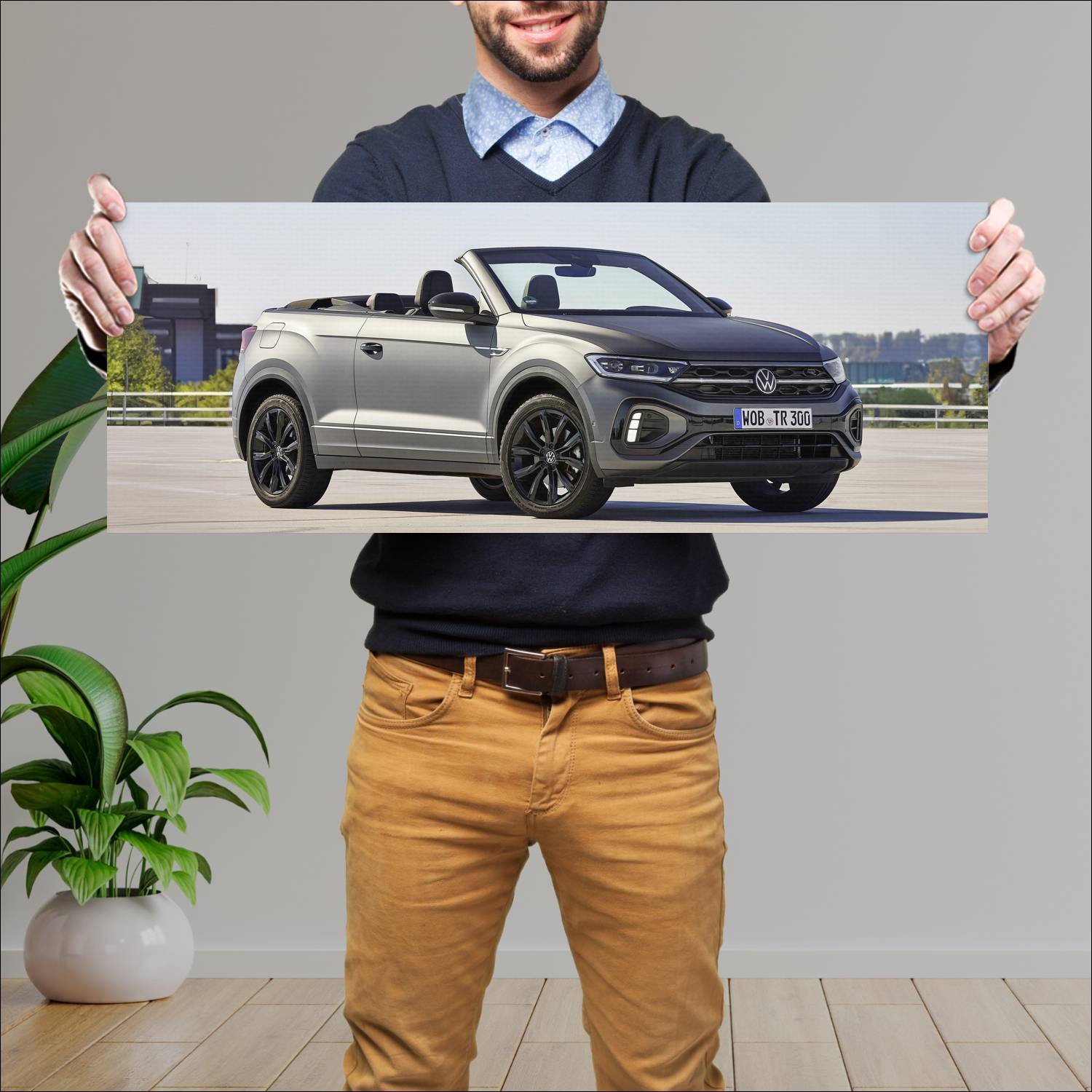 Cuadro grande 30x80cm 2022 volkswagen t roc cabrio 7 Volkswagen