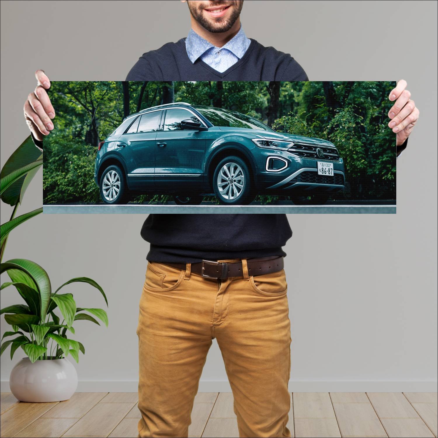 Cuadro grande 30x80cm 2022 volkswagen t roc jp 116 9 Volkswagen