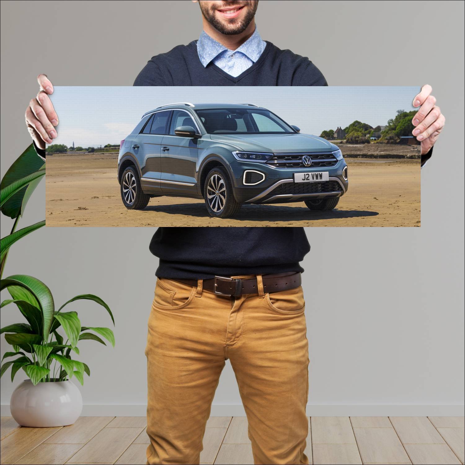 Cuadro grande 30x80cm 2022 volkswagen t roc uk 109 12 Volkswagen