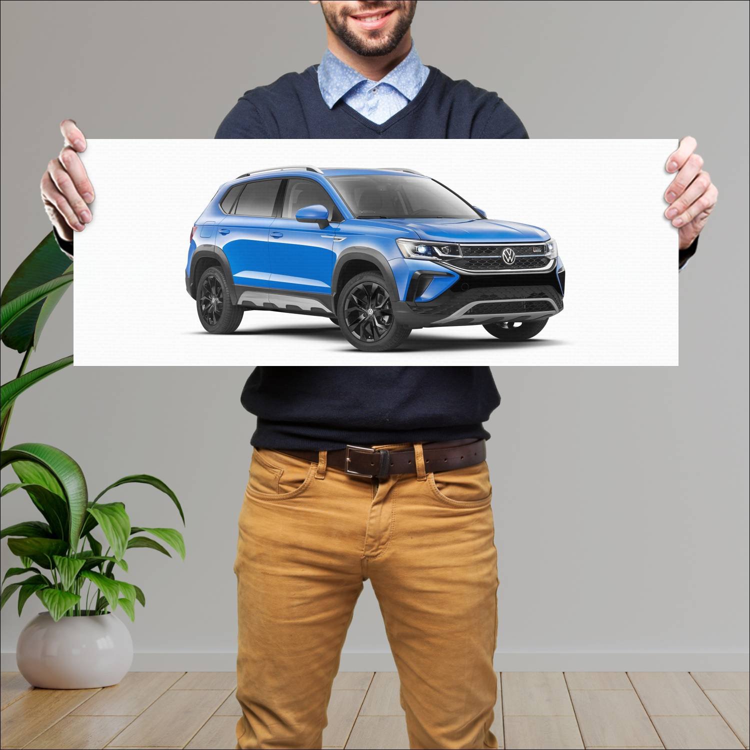Cuadro grande 30x80cm 2022 volkswagen taos basecam 15 Volkswagen