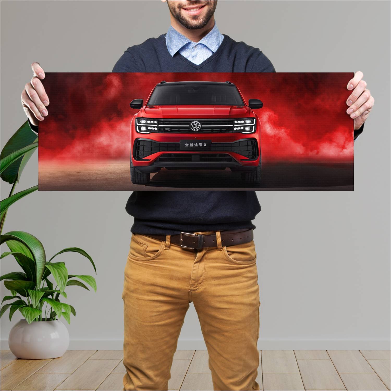 Cuadro grande 30x80cm 2022 volkswagen teramont x r 19 Volkswagen