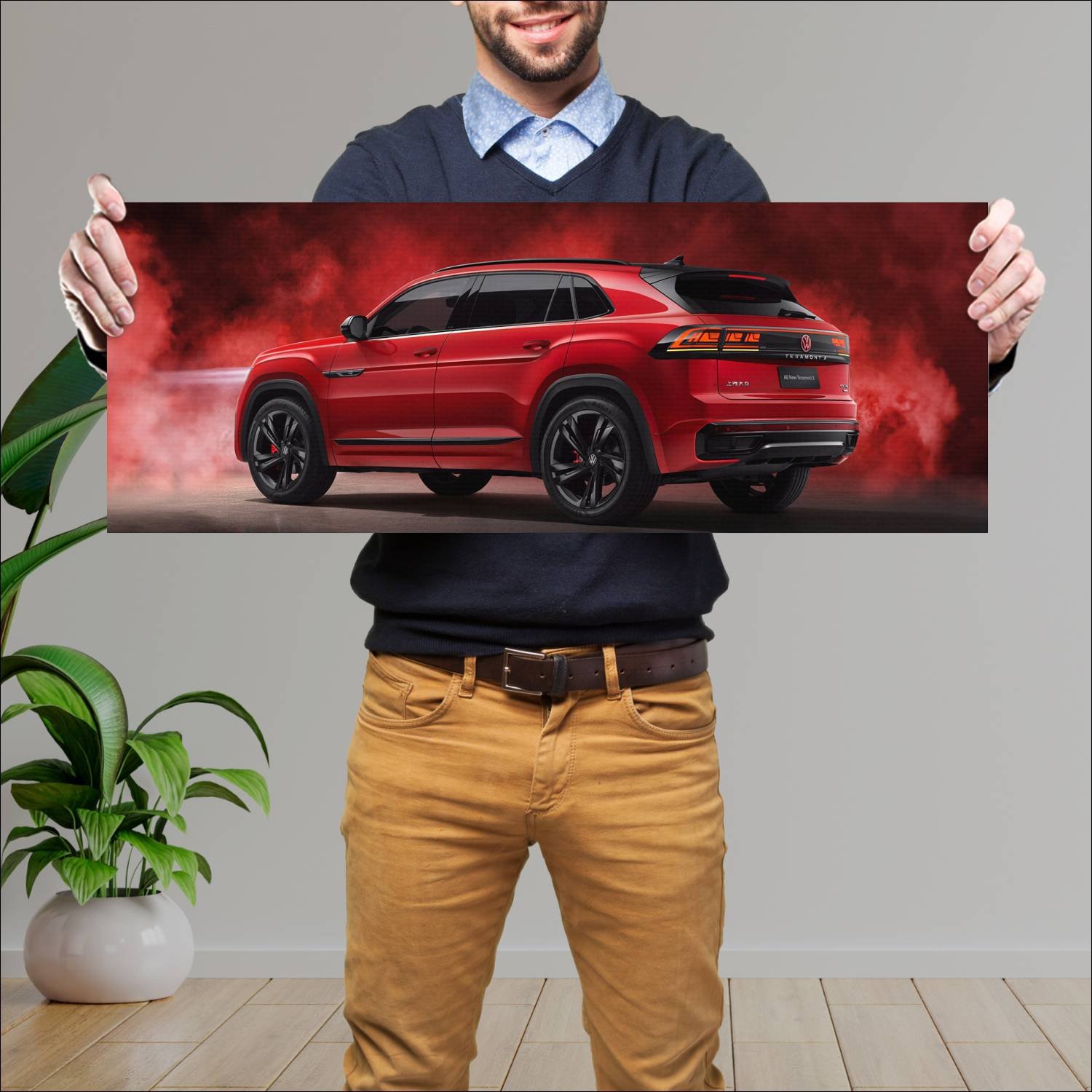 Cuadro grande 30x80cm 2022 volkswagen teramont x r 20 Volkswagen