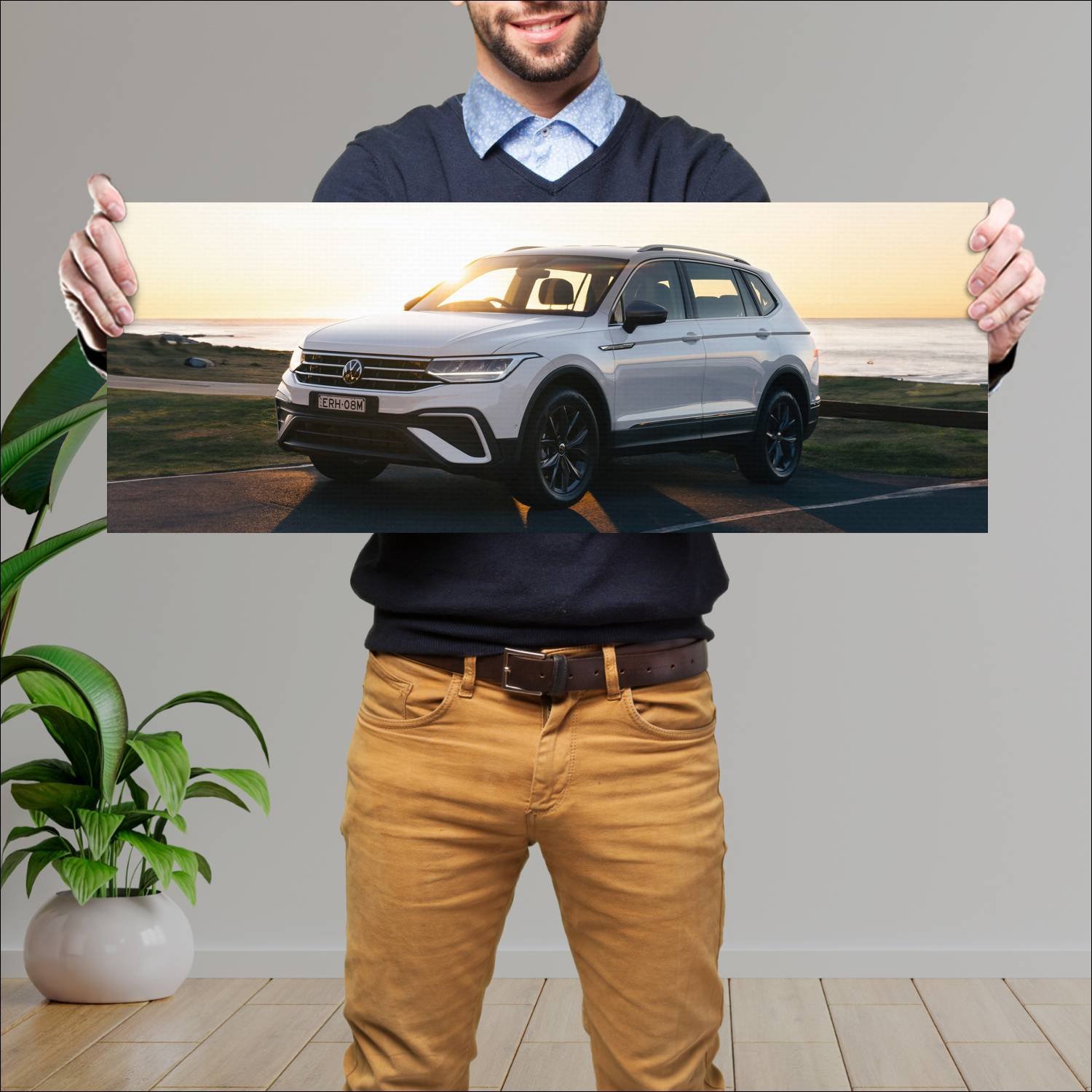 Cuadro grande 30x80cm 2022 volkswagen tiguan allsp 22 Volkswagen