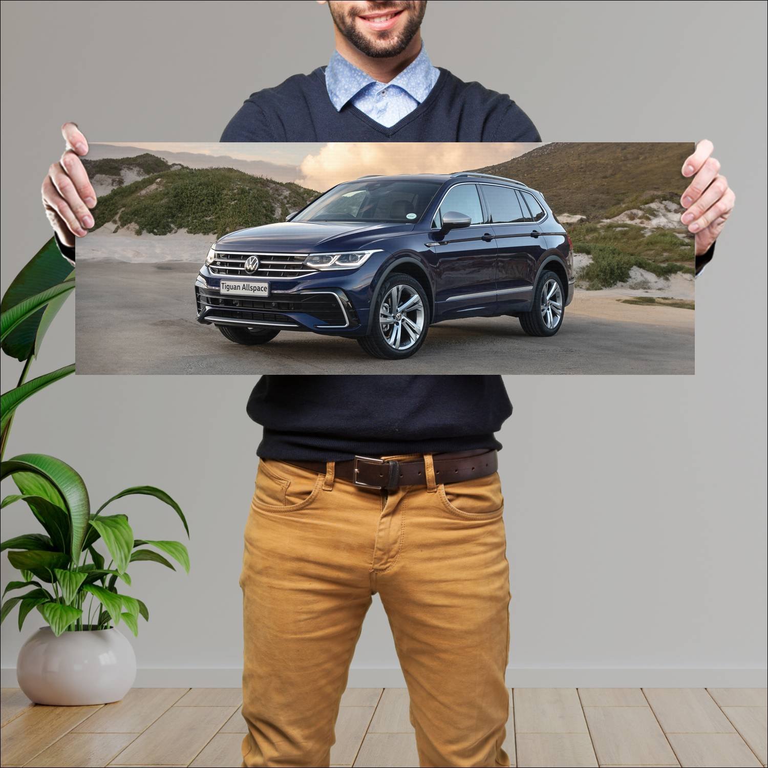 Cuadro grande 30x80cm 2022 volkswagen tiguan allsp 23 Volkswagen