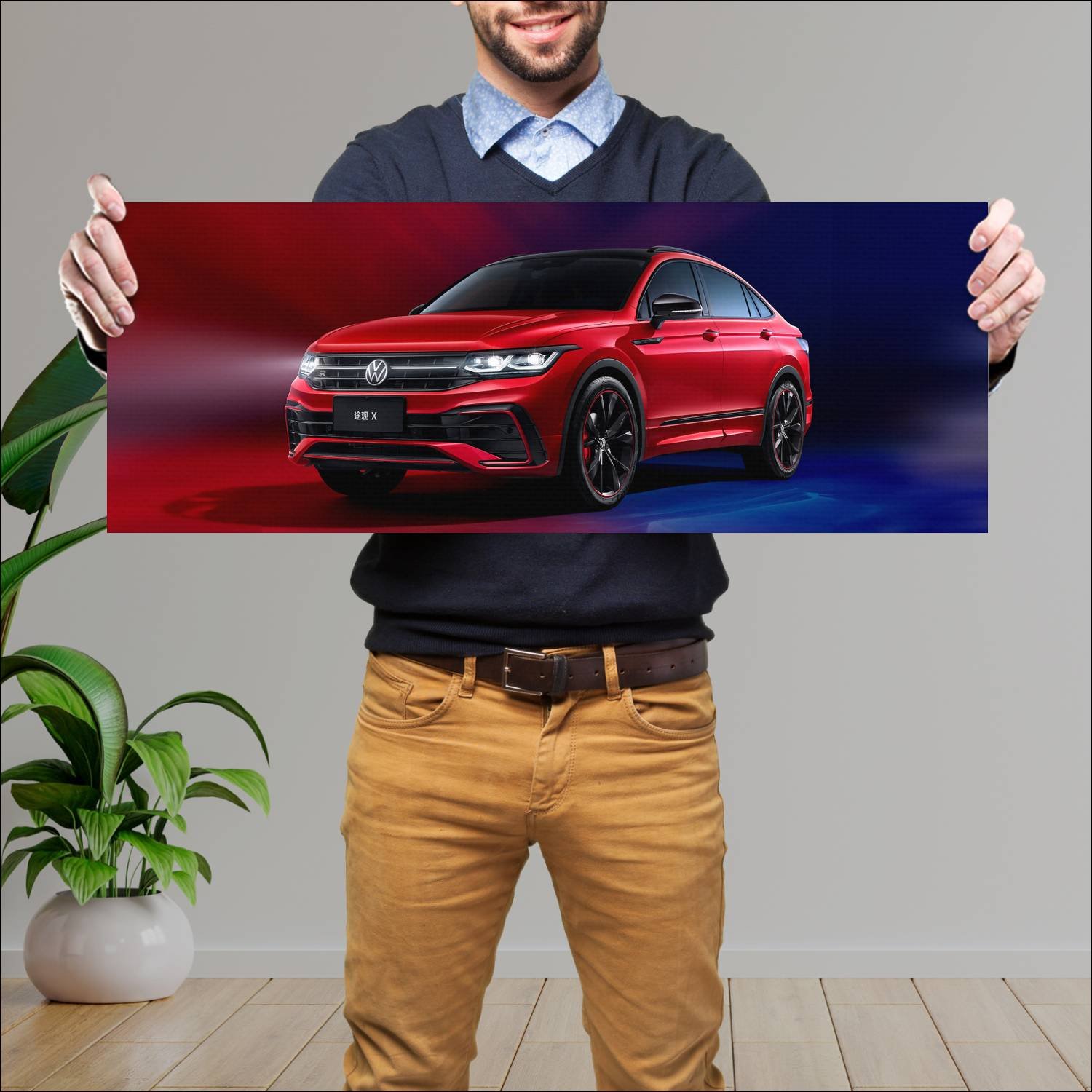 Cuadro grande 30x80cm 2022 volkswagen tiguan x r l 29 Volkswagen