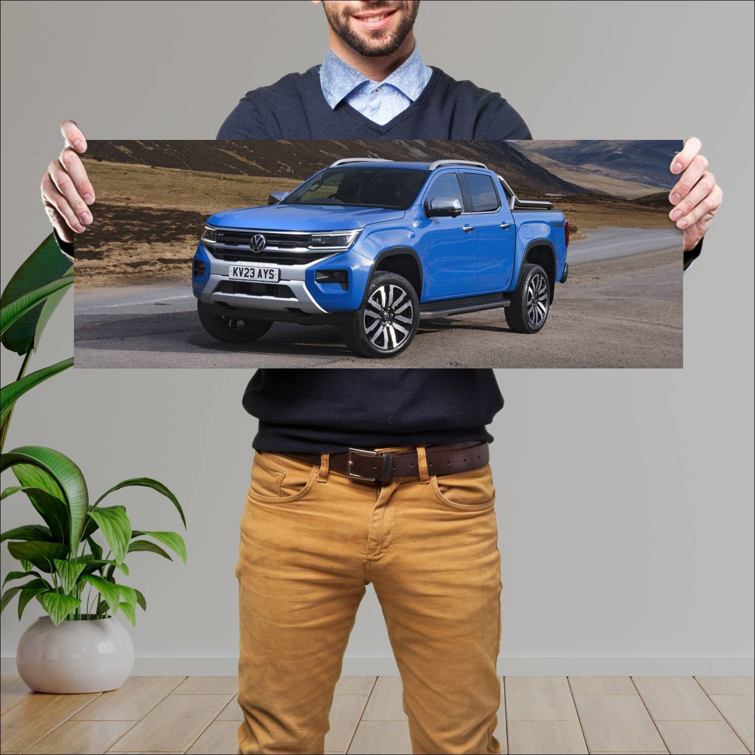 Cuadro grande 30x80cm 2023 volkswagen amarok avent 32 Volkswagen