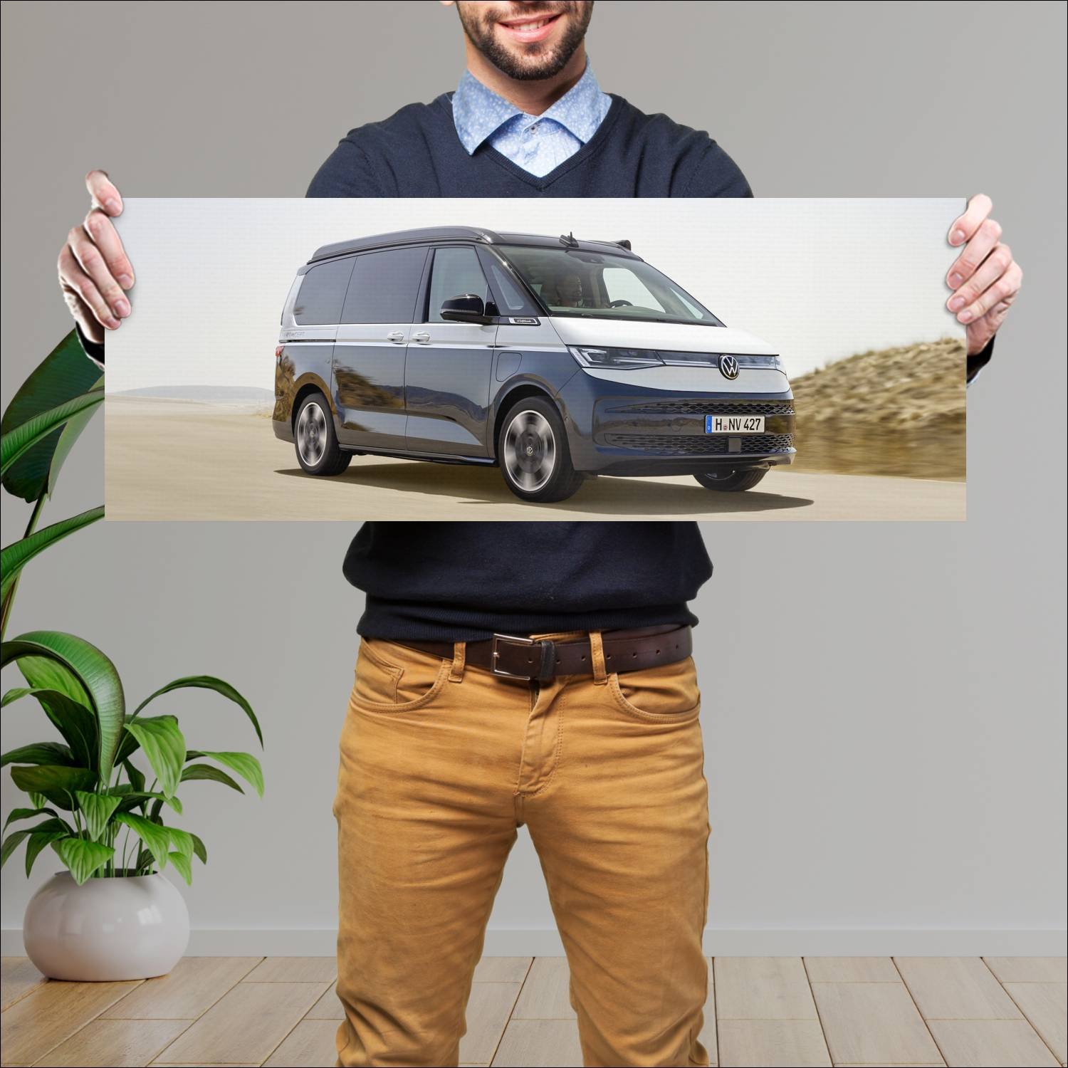 Cuadro grande 30x80cm 2023 volkswagen california c 39 Volkswagen