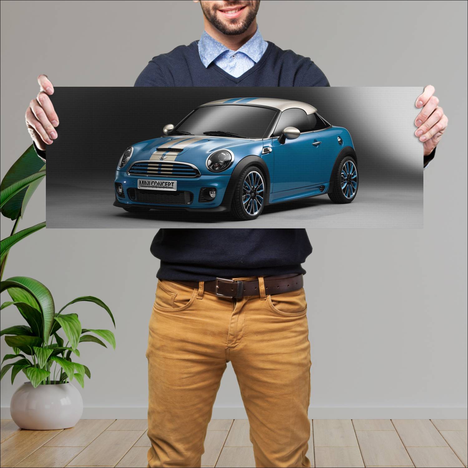 Cuadro grande 30x80cm 2009 mini coupe concept 3774 52 Mini