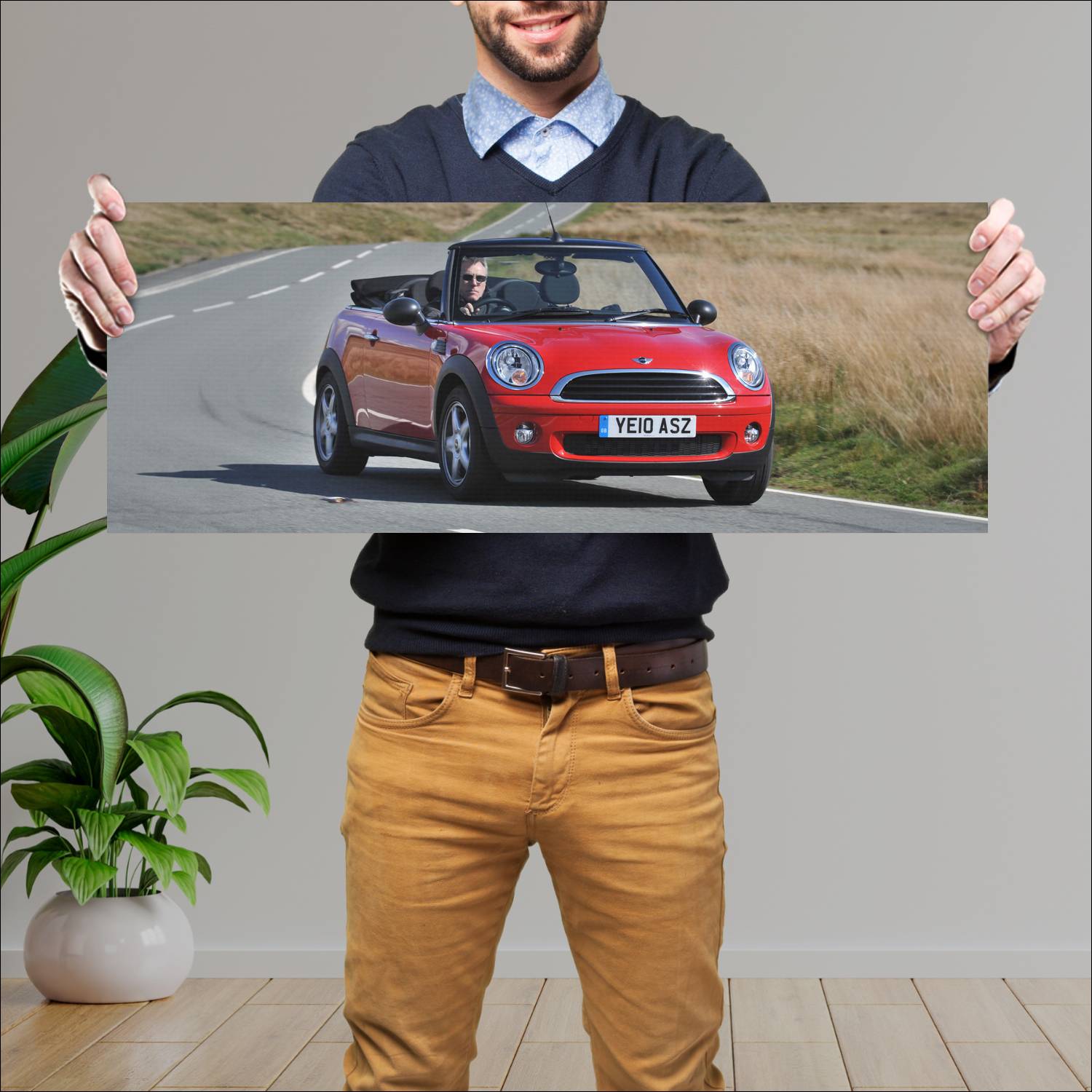 Cuadro grande 30x80cm 2009 mini one convertible uk 59 Mini