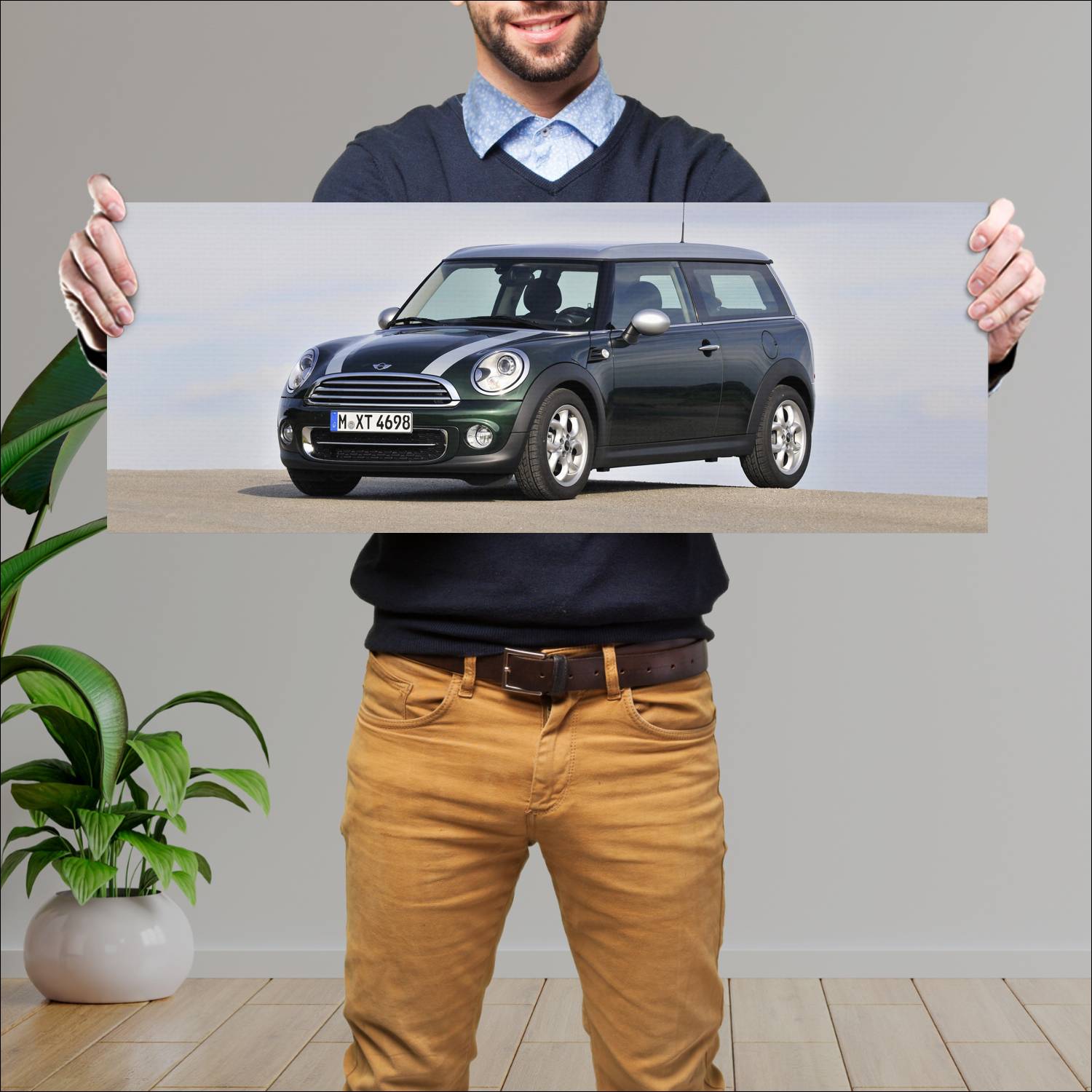 Cuadro grande 30x80cm 2010 mini cooper clubman 376 63 Mini
