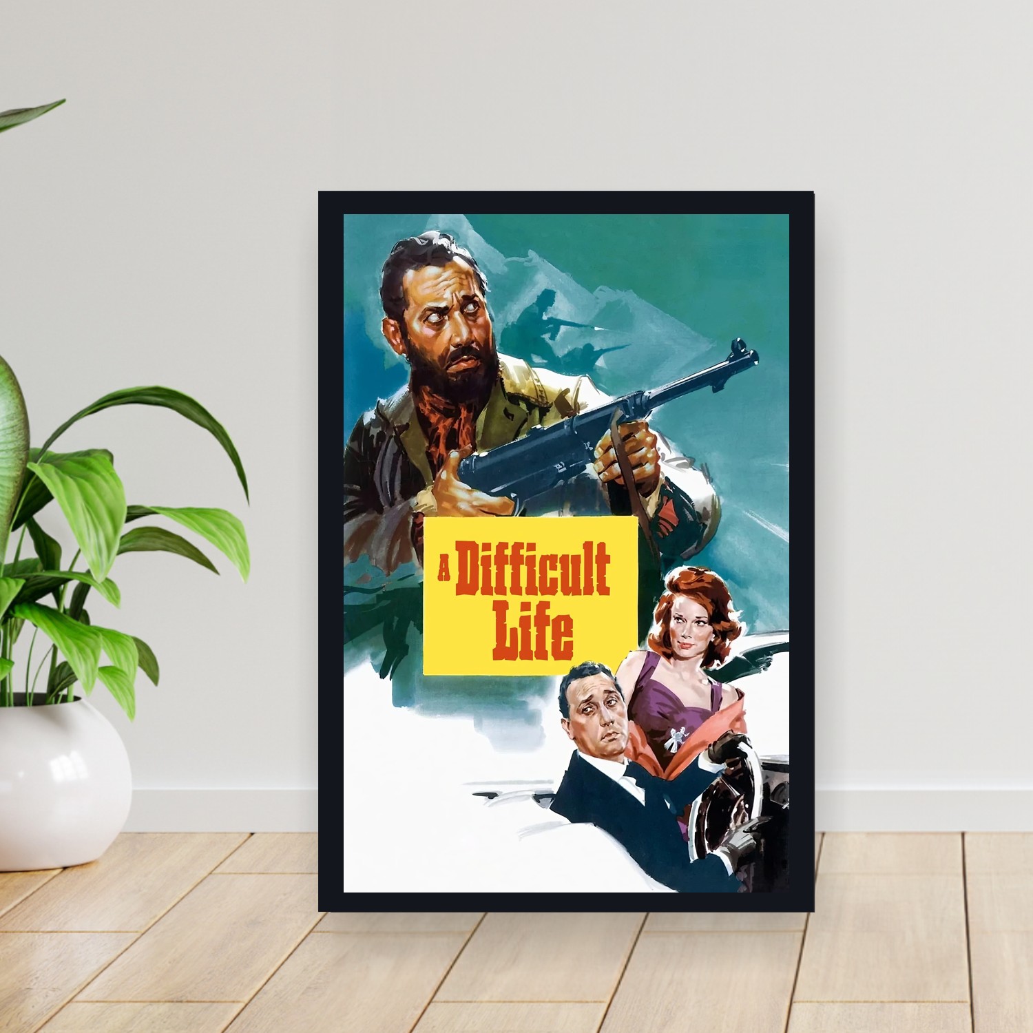 Cuadro 30x40cm Pelicula - A Difficult Life (1961)