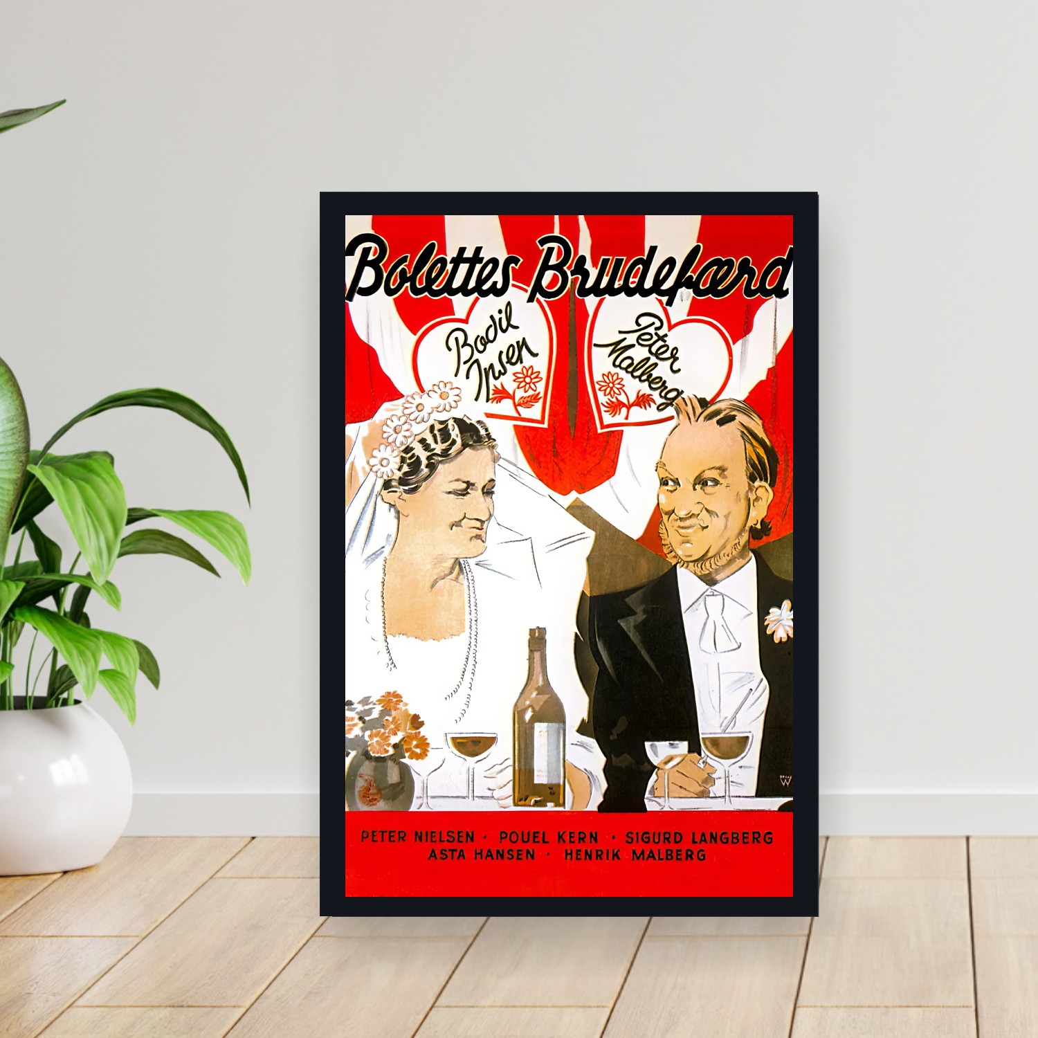 Cuadro 30x40cm Pelicula - Bolettes Brudefaerd (1938)
