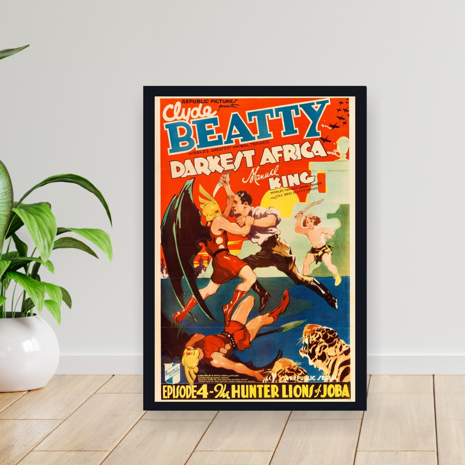 Cuadro 30x40cm Pelicula - Darkest Africa (1936)