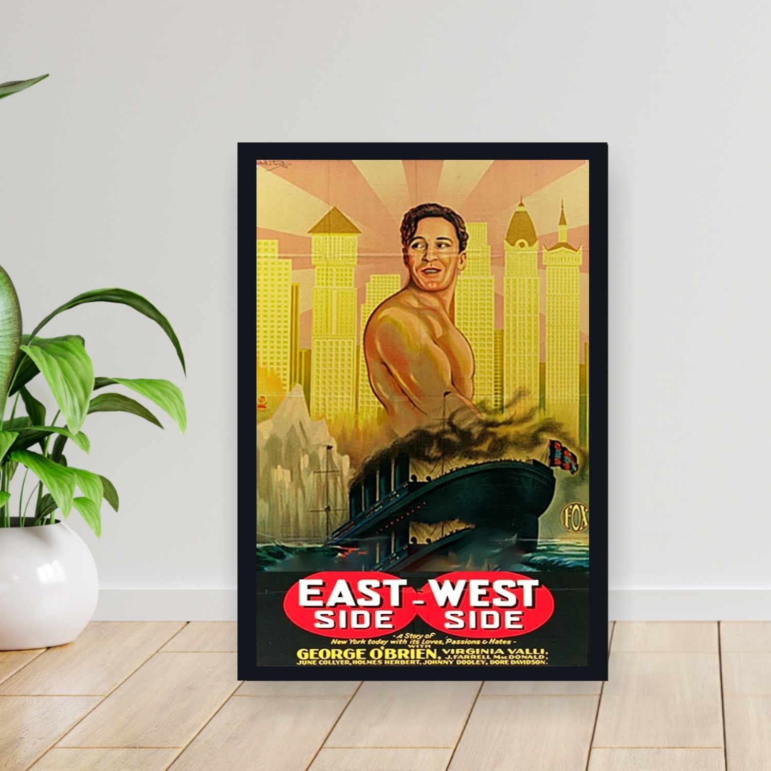 Cuadro 30x40cm Pelicula - East Side_ West Side (1927)