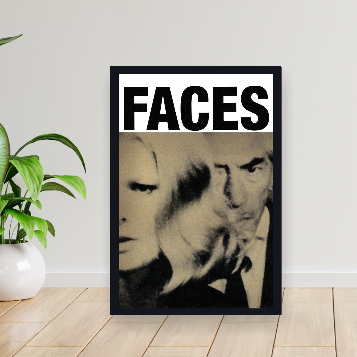 Cuadro 30x40cm Pelicula - Faces (1968)