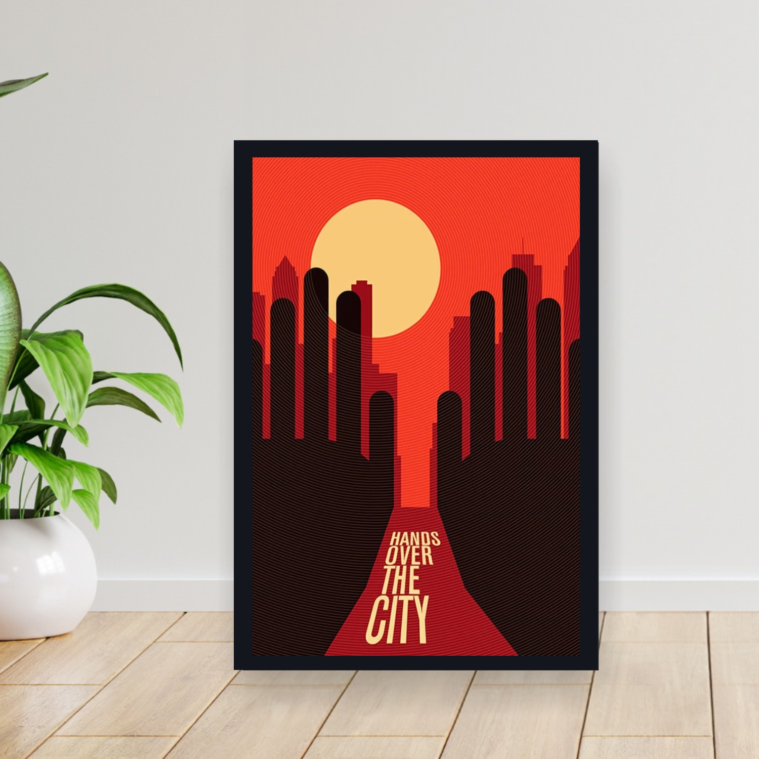 Cuadro 30x40cm Pelicula - Hands over the City (1963)