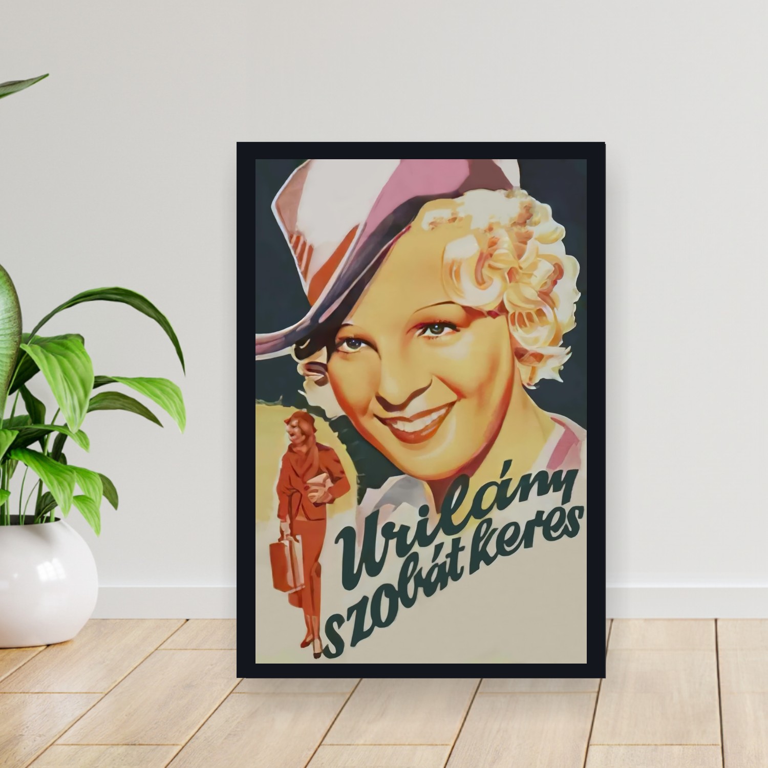 Cuadro 30x40cm Pelicula - Lady Seeks a Room (1937)