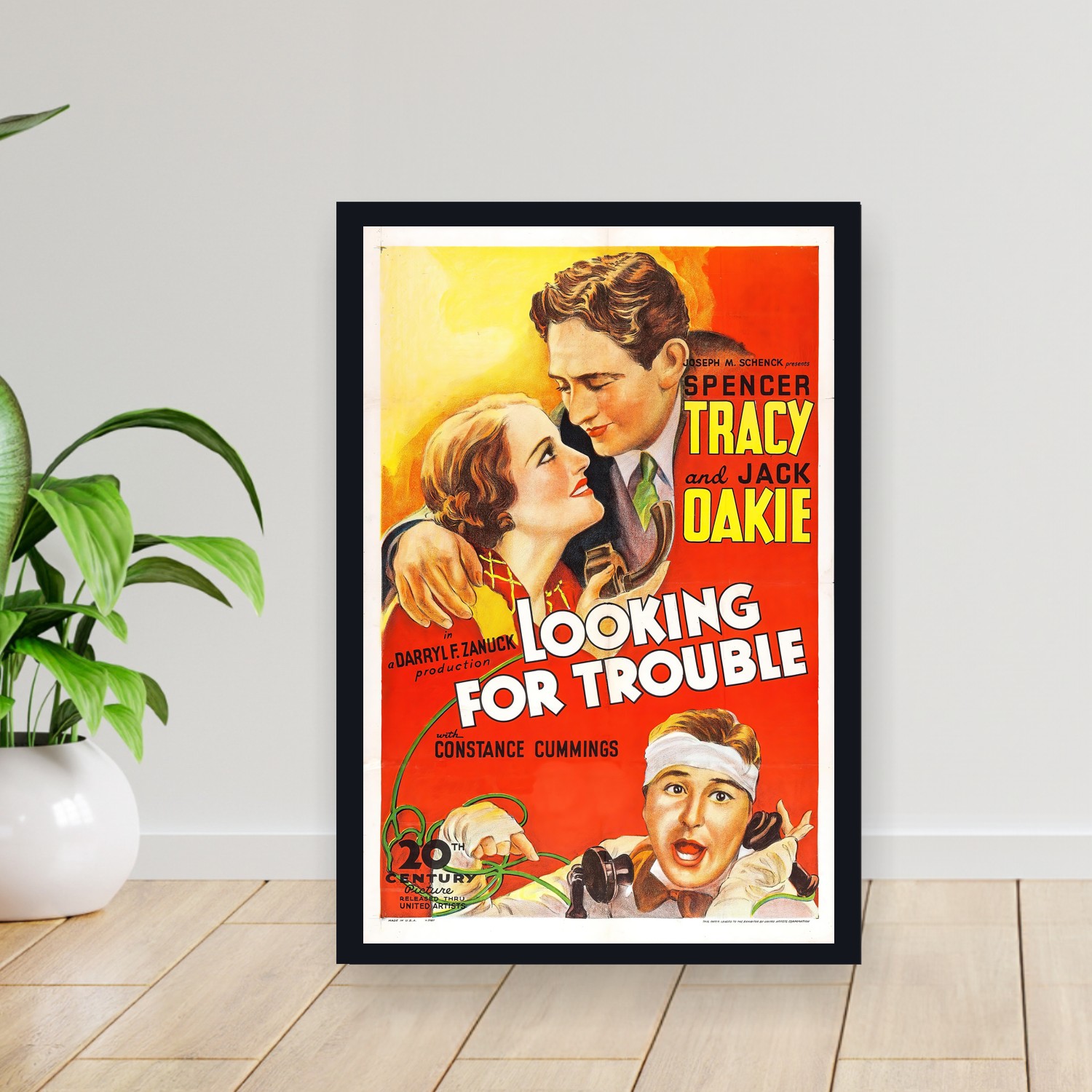 Cuadro 30x40cm Pelicula - Looking for Trouble (1934)