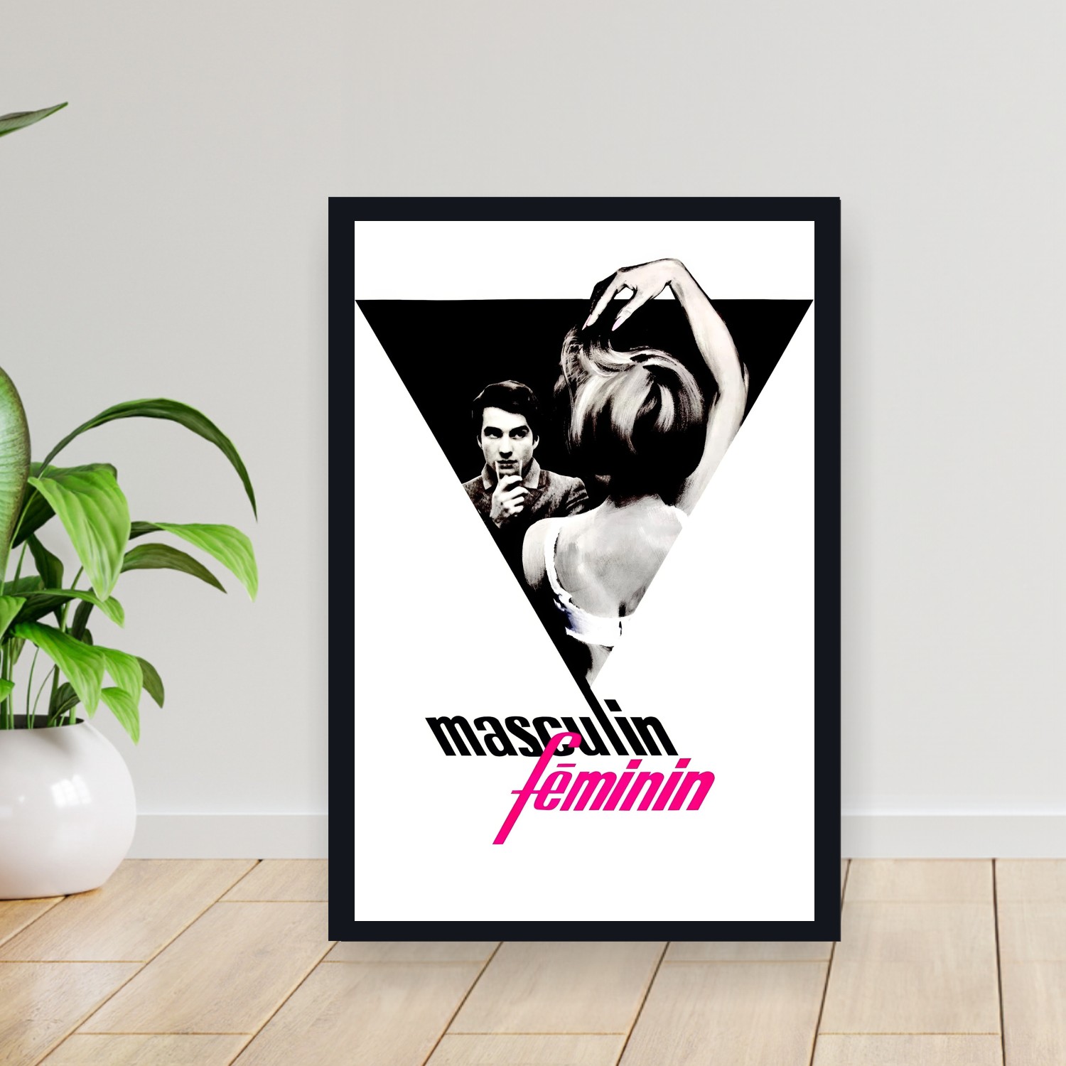 Cuadro 30x40cm Pelicula - Masculin Feminin (1966)