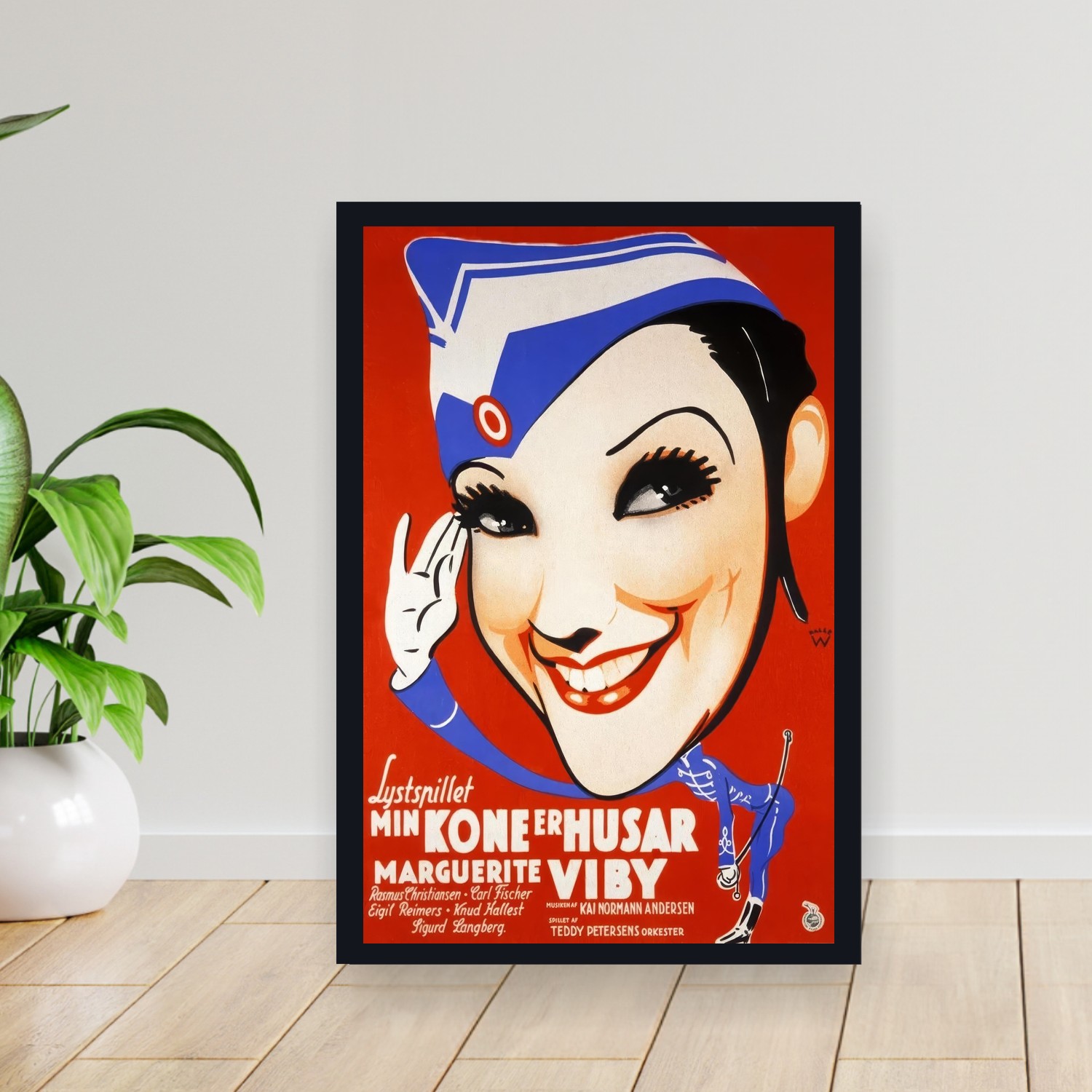 Cuadro 30x40cm Pelicula - Min kone er husar (1935)