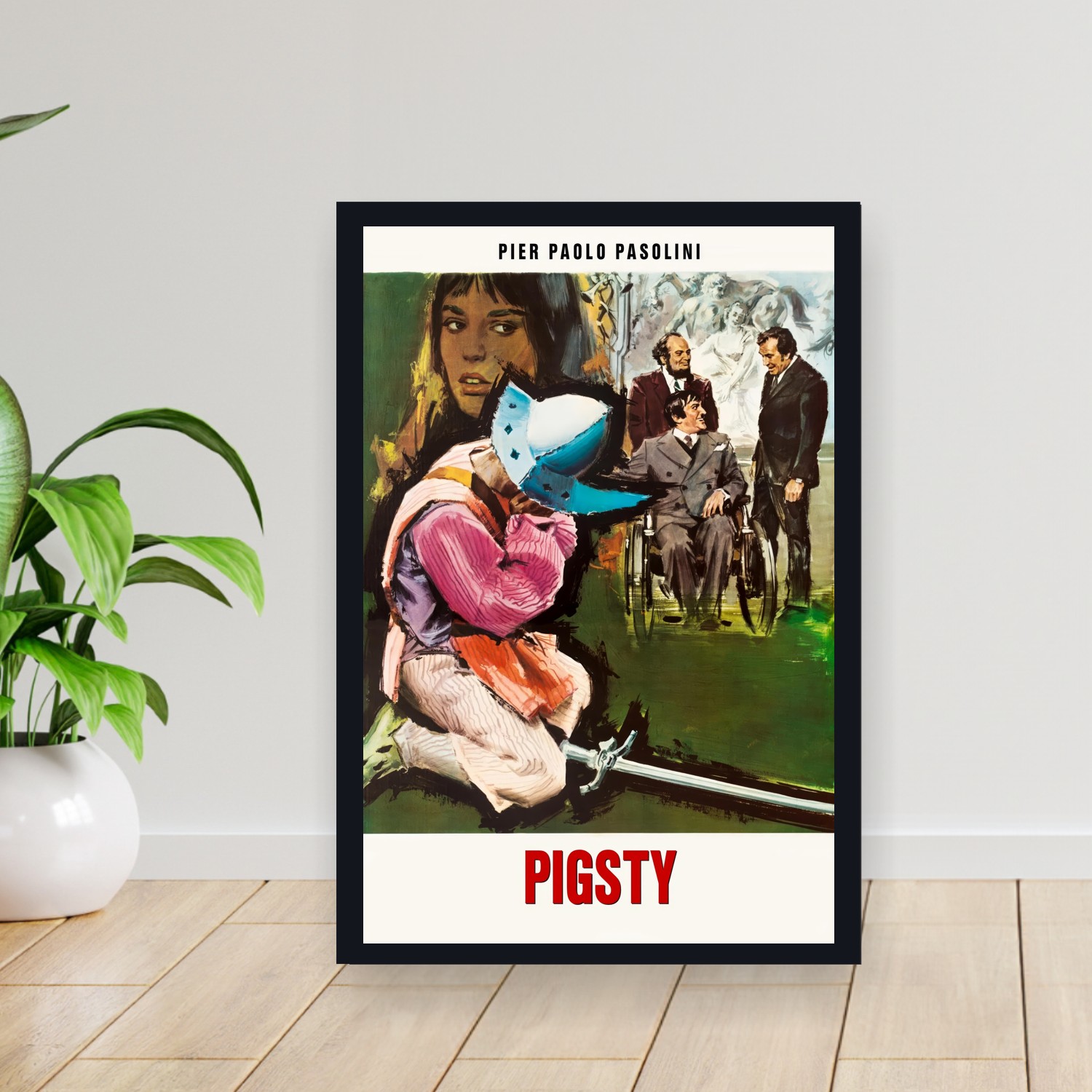 Cuadro 30x40cm Pelicula - Pigsty (1969)