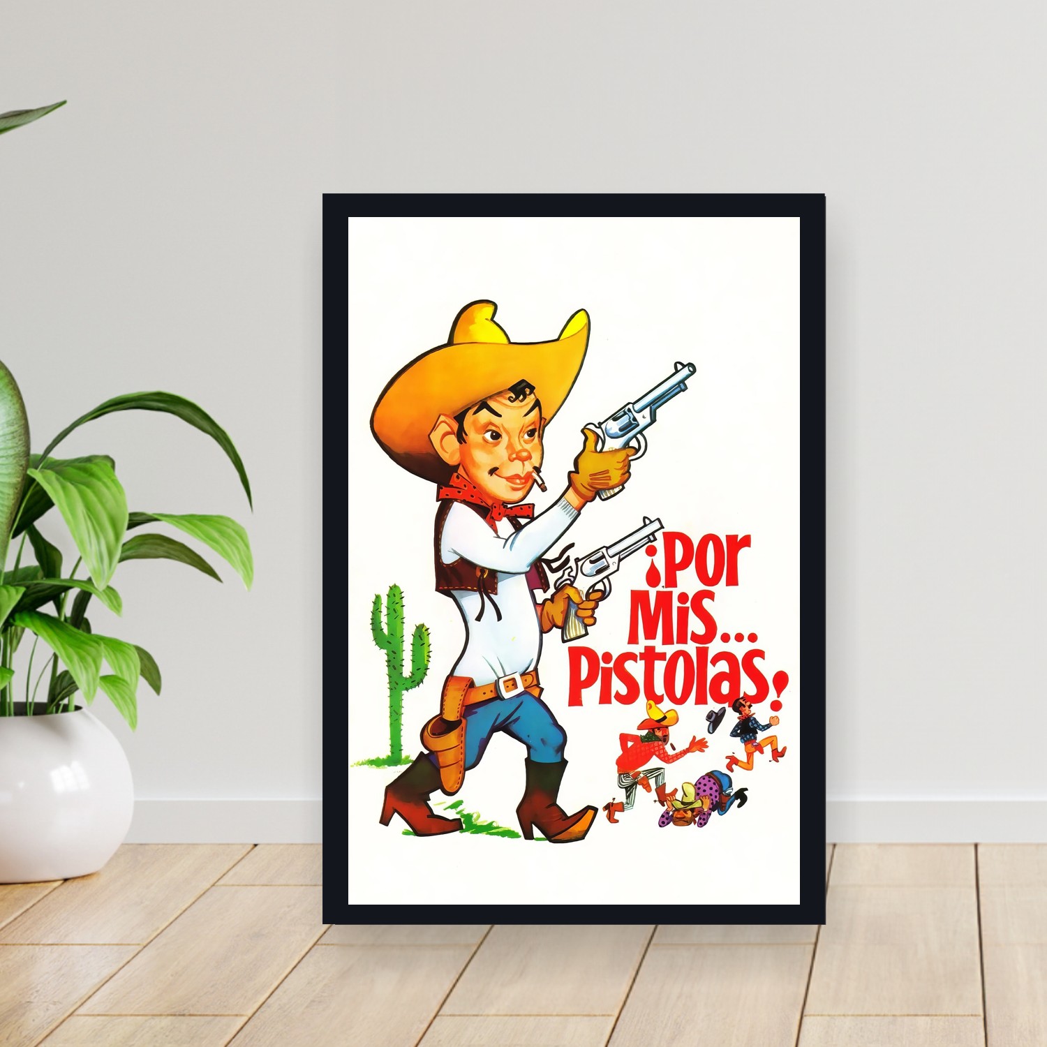 Cuadro 30x40cm Pelicula - Por mis pistolas (1968)