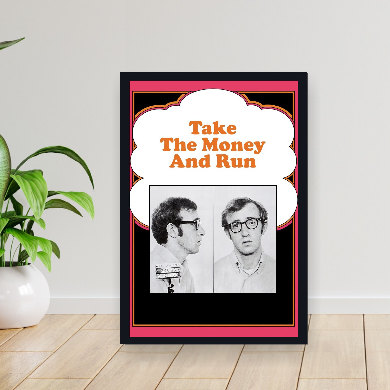 Cuadro 30x40cm Pelicula - Take the Money and Run (1969)