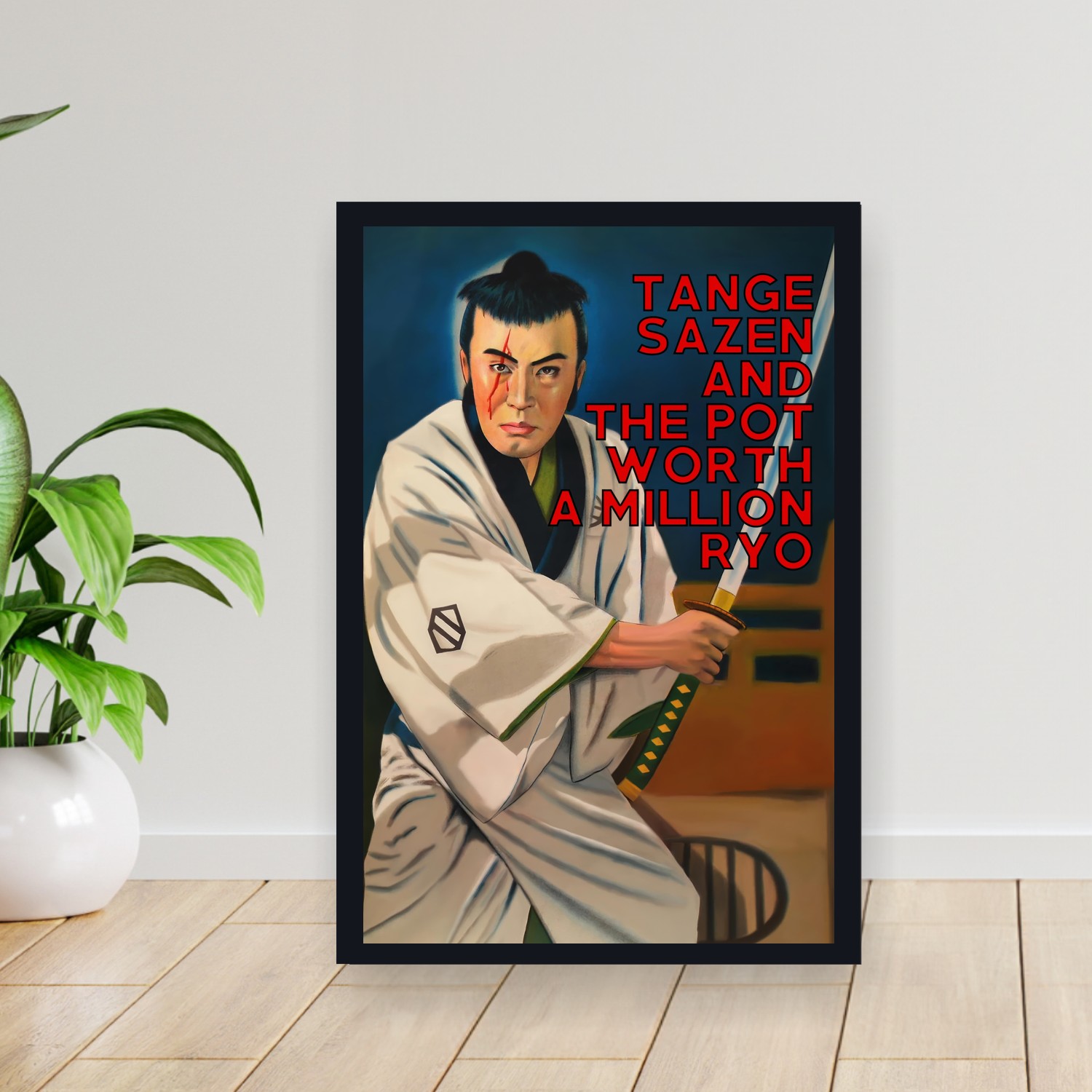 Cuadro 30x40cm Pelicula - Tange Sazen and the Pot Worth a Million Ryo (1935)