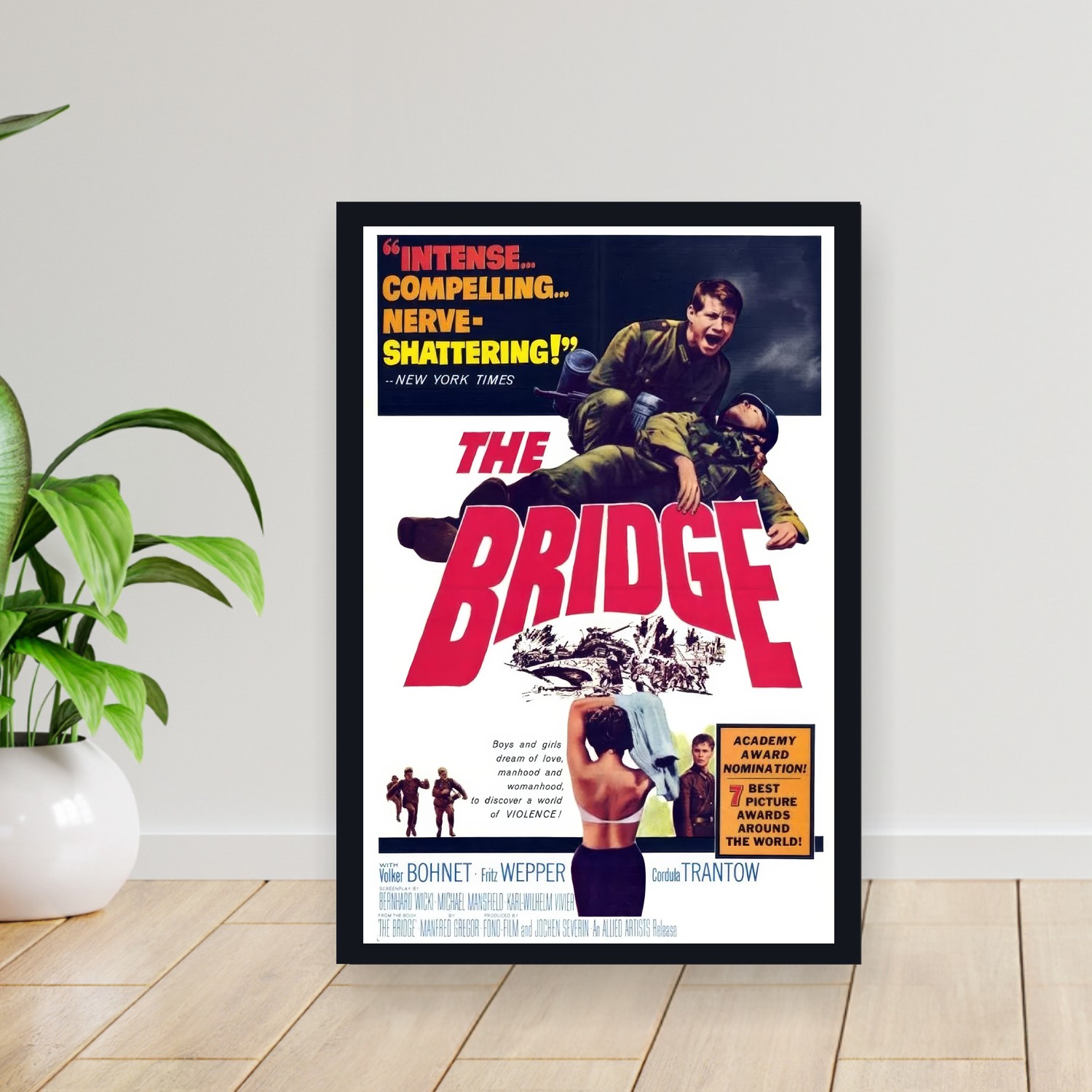 Cuadro 30x40cm Pelicula - The Bridge (1959)