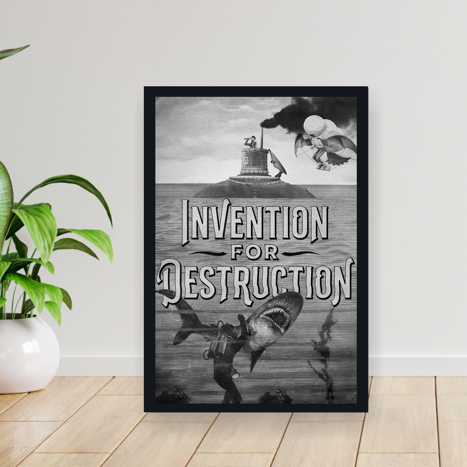 Cuadro 30x40cm Pelicula - The Fabulous World of Jules Verne (1958)