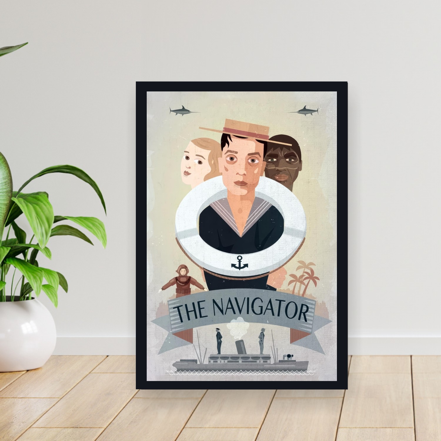 Cuadro 30x40cm Pelicula - The Navigator (1924)