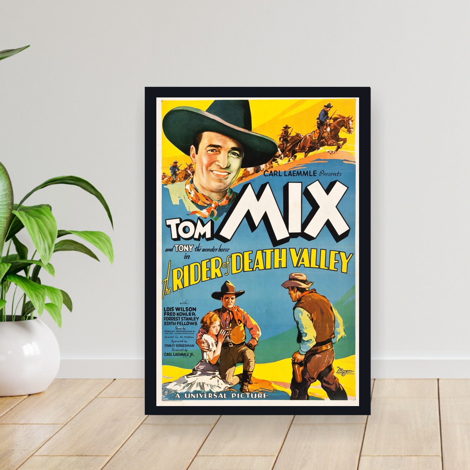Cuadro 30x40cm Pelicula - The Rider of Death Valley (1932)