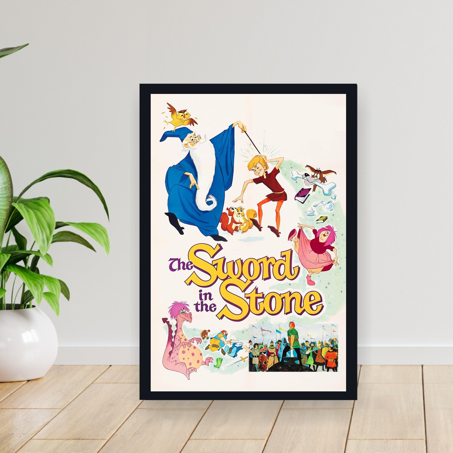 Cuadro 30x40cm Pelicula - The Sword in the Stone (1963)