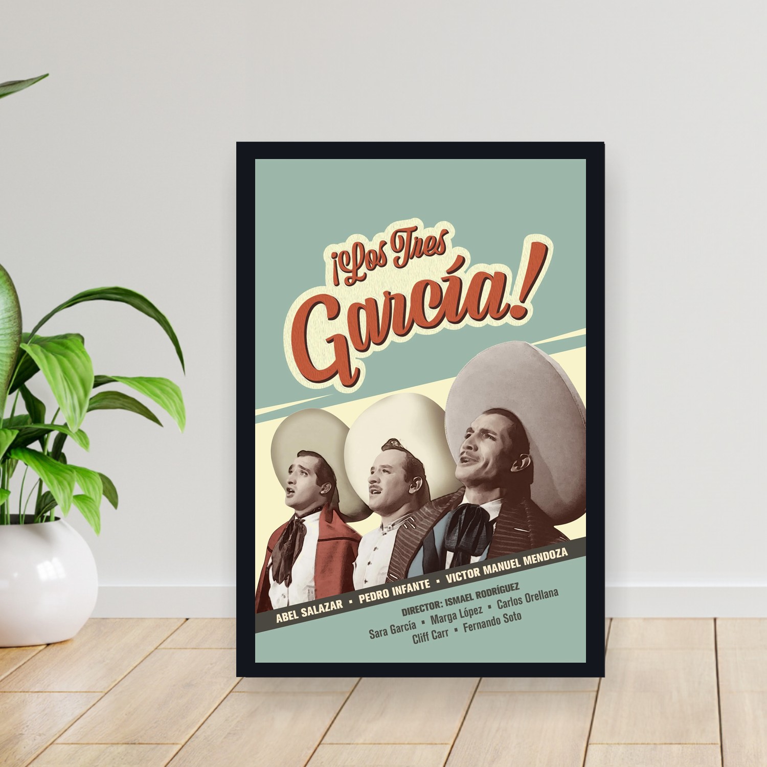 Cuadro 30x40cm Pelicula - The Three Garcia (1947)