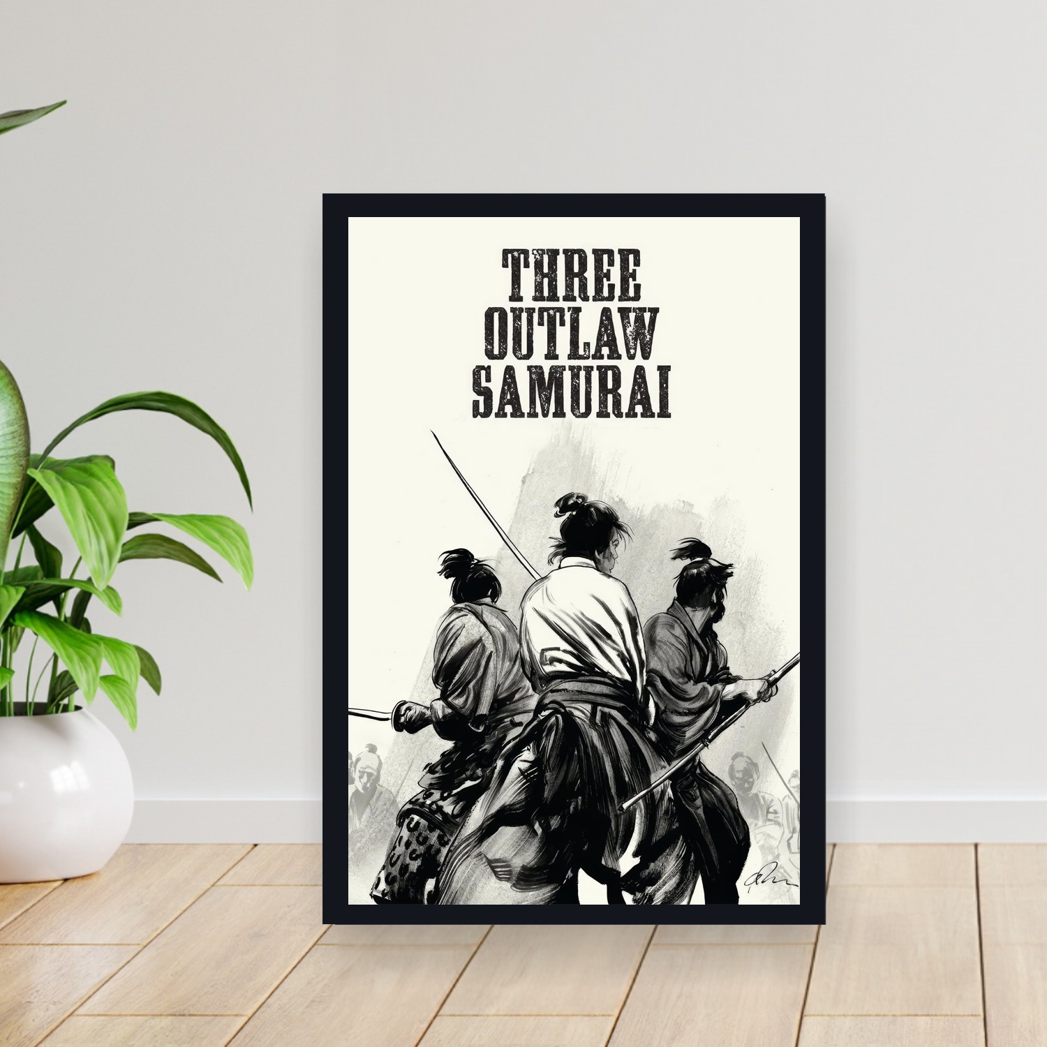 Cuadro 30x40cm Pelicula - Three Outlaw Samurai (1964)