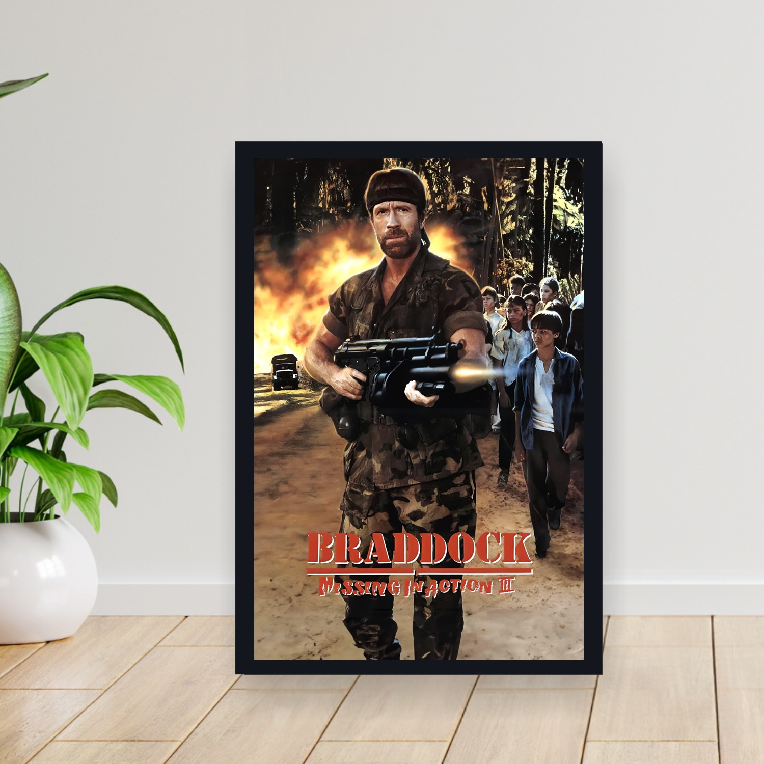 Cuadro 30x40cm Pelicula - Braddock Missing in Action III (1988)