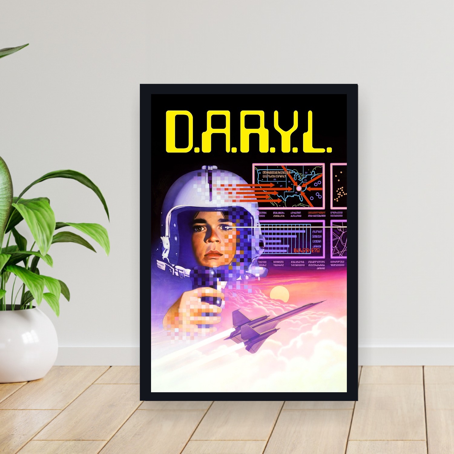 Cuadro 30x40cm Pelicula - D.A.R.Y.L. (1985)