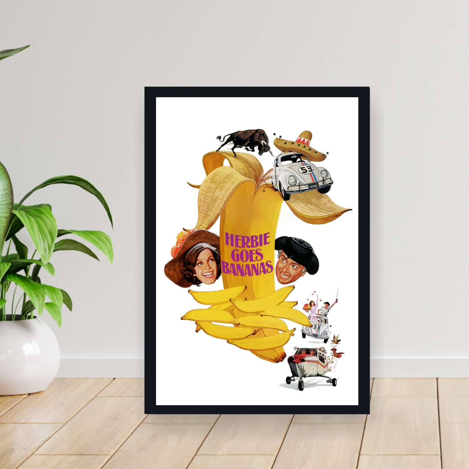 Cuadro 30x40cm Pelicula - Herbie Goes Bananas (1980)