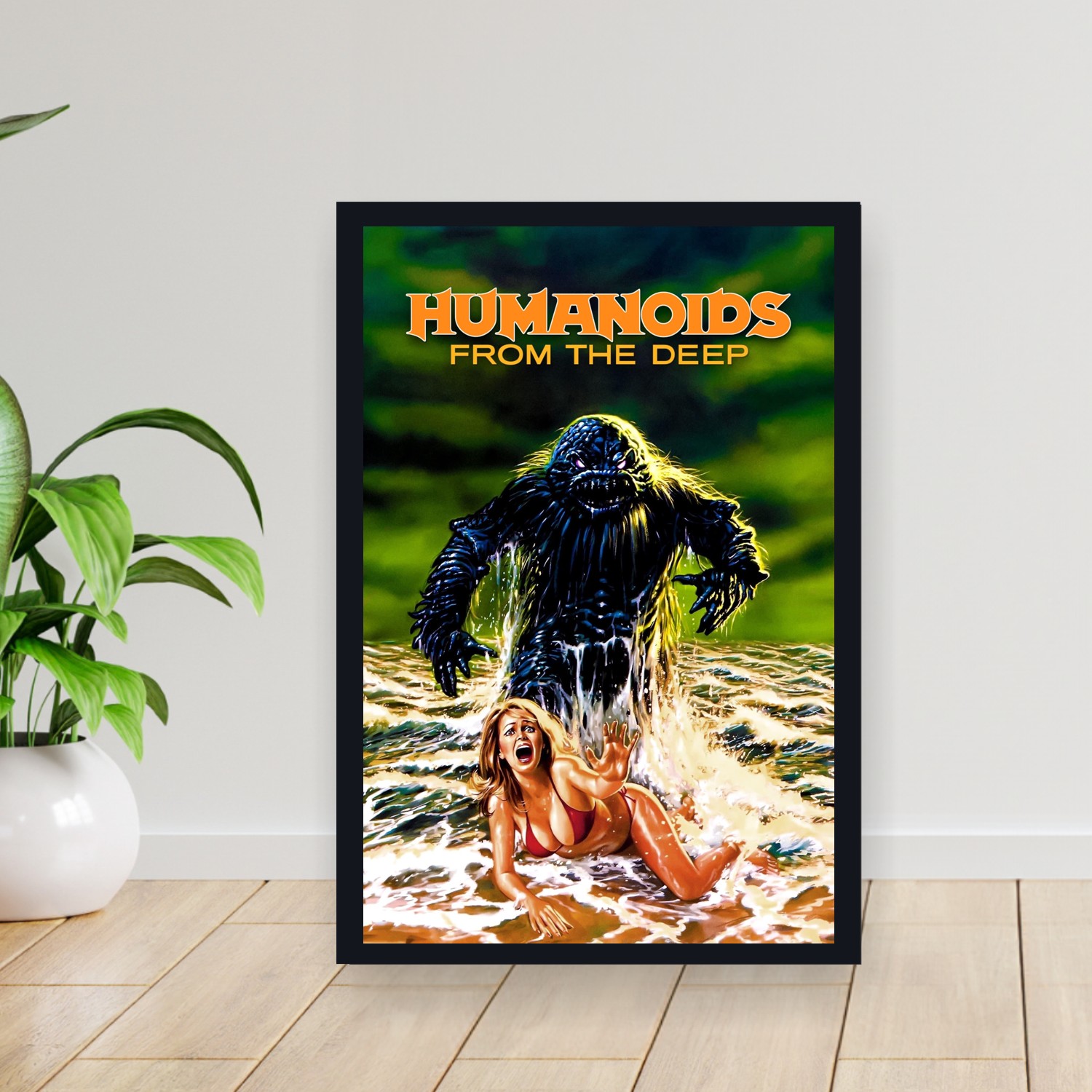 Cuadro 30x40cm Pelicula - Humanoids from the Deep (1980)