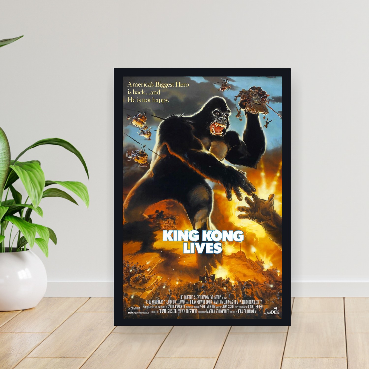 Cuadro 30x40cm Pelicula - King Kong Lives (1986)
