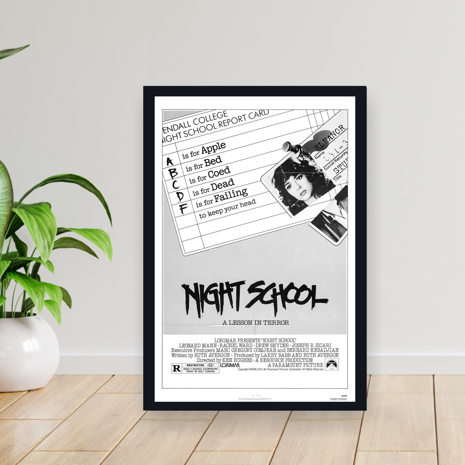 Cuadro 30x40cm Pelicula - Night School (1981)