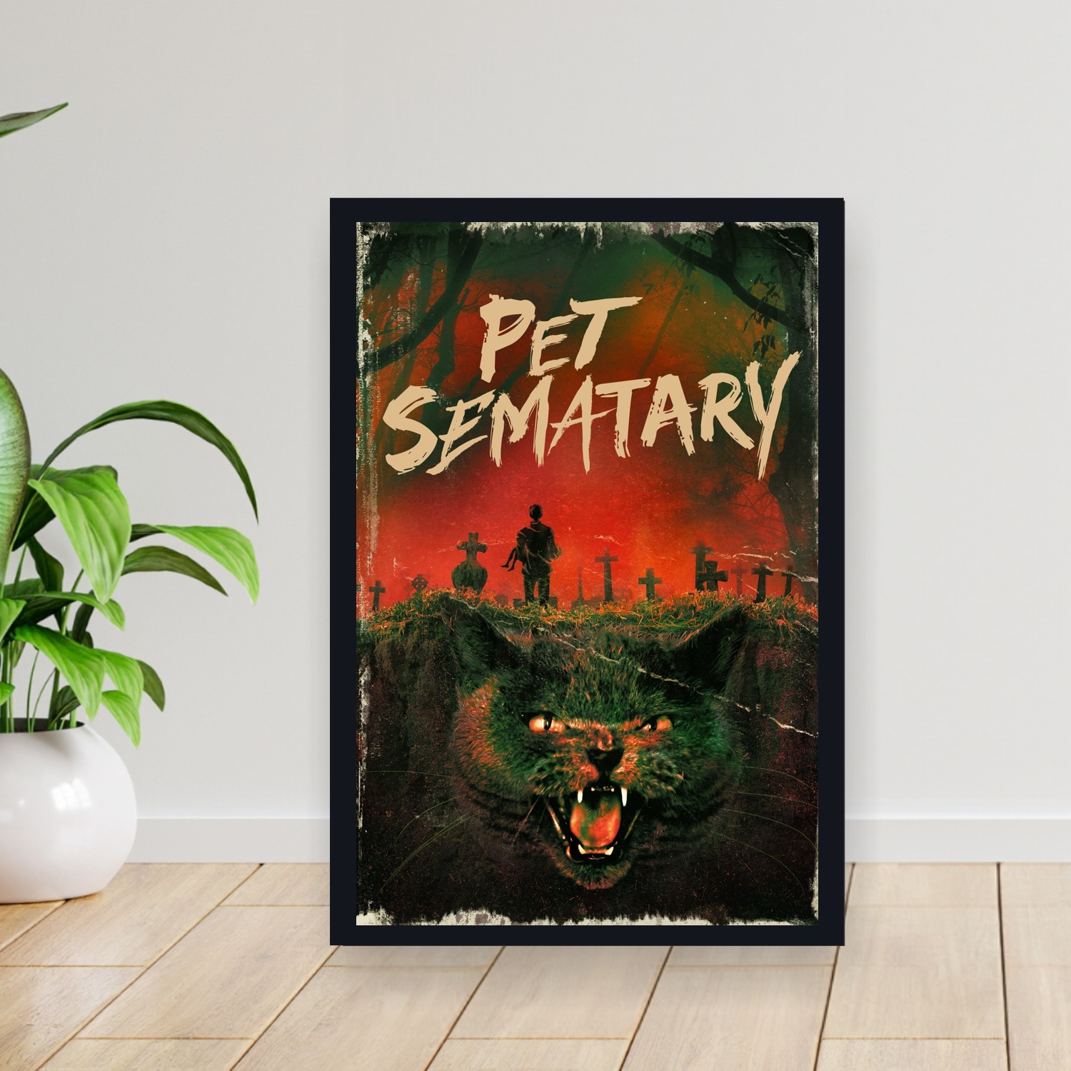 Cuadro 30x40cm Pelicula - Pet Sematary (1989)