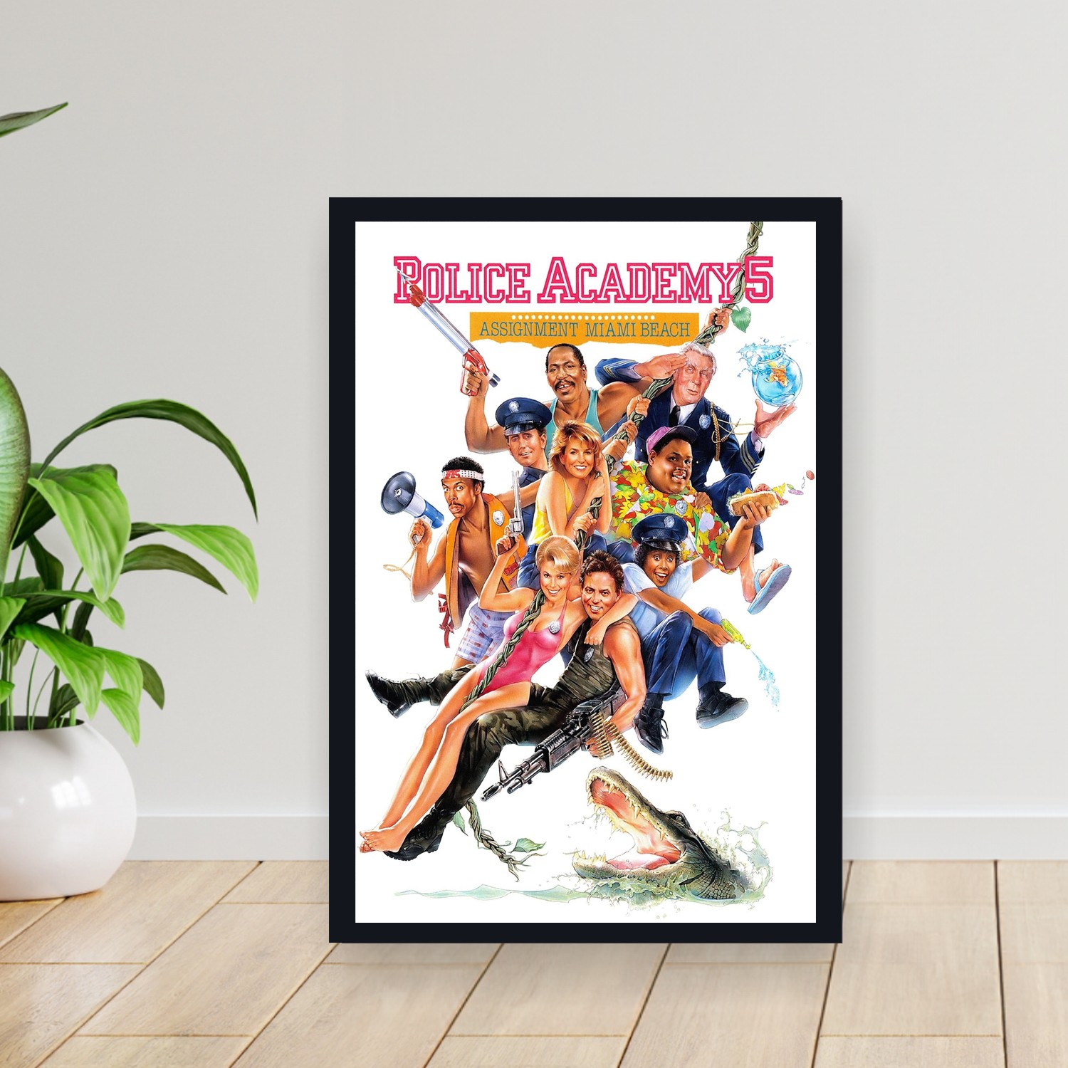 Cuadro 30x40cm Pelicula - Police Academy 5 Assignment Miami Beach (1988)